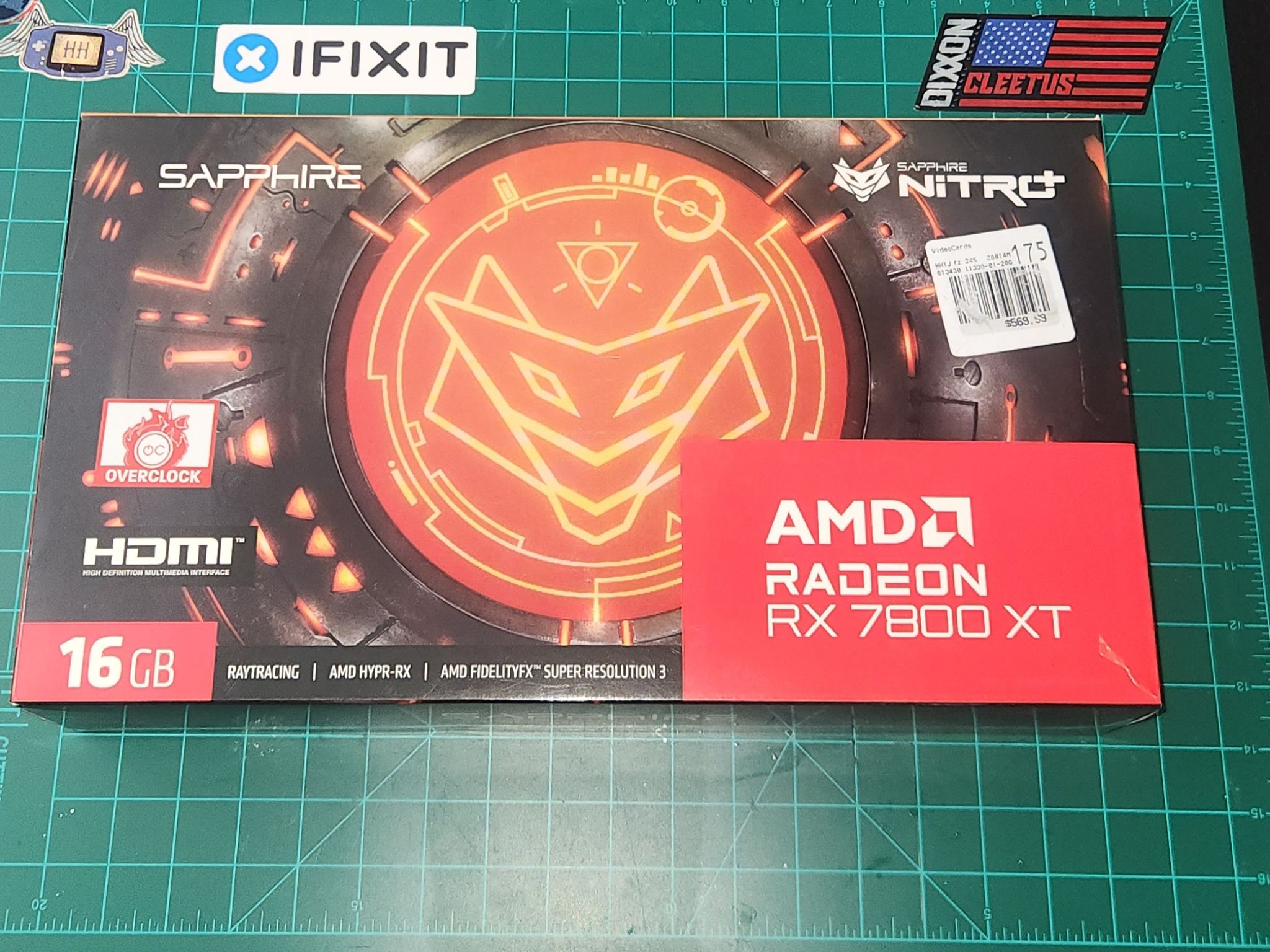 SAPPHIRE NITRO+ Radeon RX 7800 XT 16GB GDDR6 PCI Express 4.0 x16 ATX Graphics Card 11330-01-20G