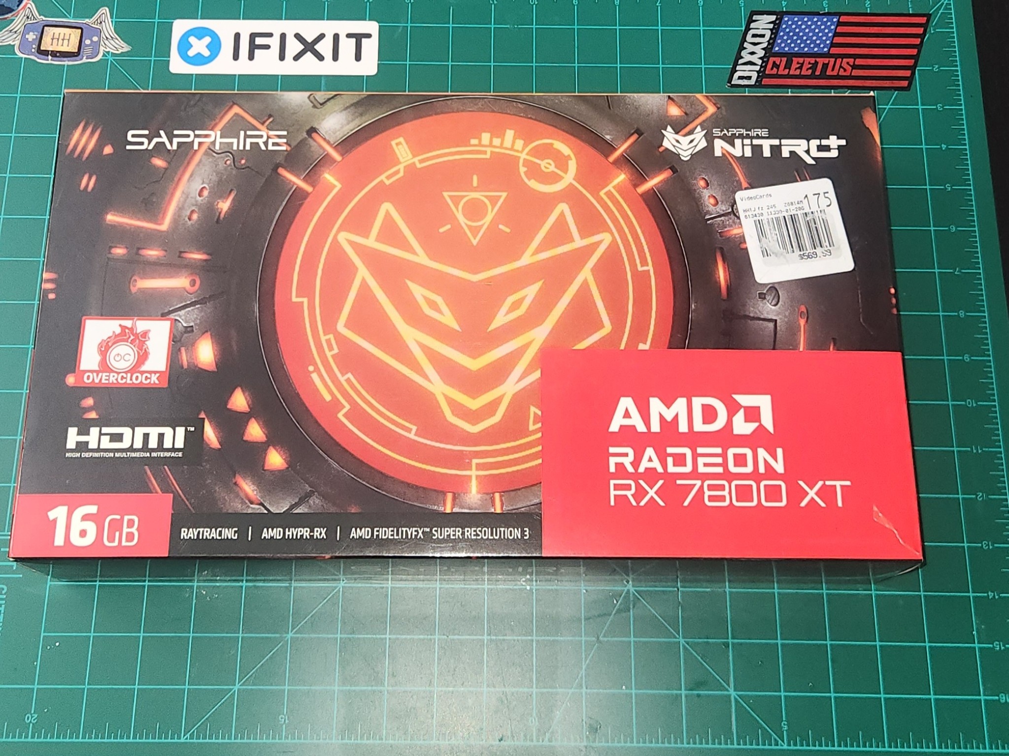 SAPPHIRE NITRO+ Radeon RX 7800 XT 16GB GDDR6 PCI Express 4.0 x16 ATX Graphics Card 11330-01-20G