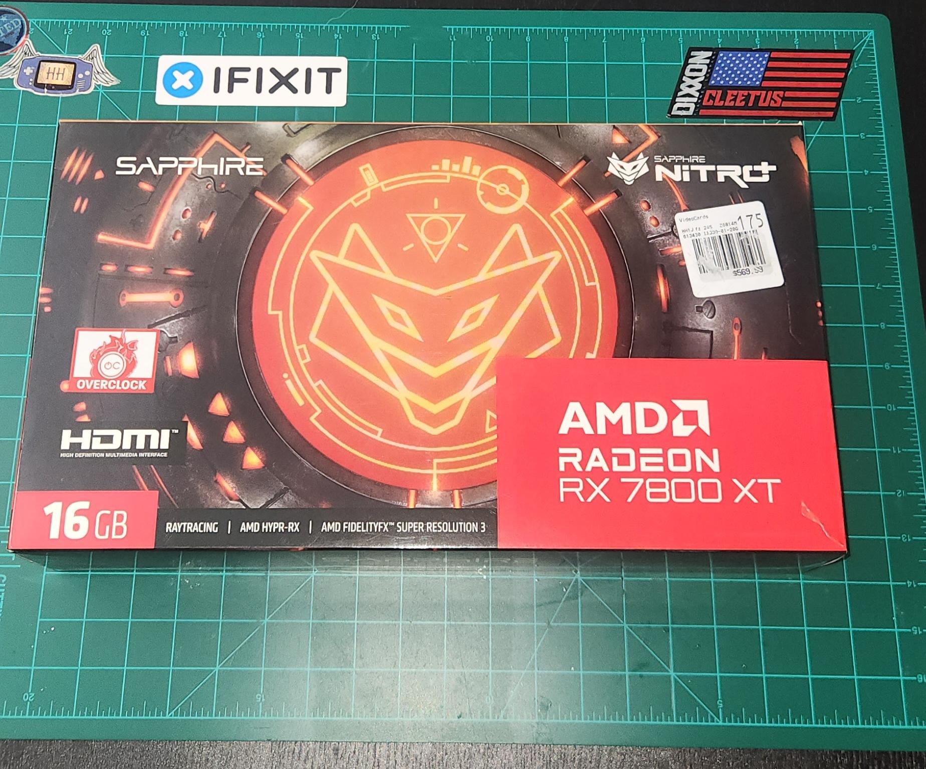 SAPPHIRE NITRO+ Radeon RX 7800 XT 16GB GDDR6 PCI Express 4.0 x16 ATX Graphics Card 11330-01-20G