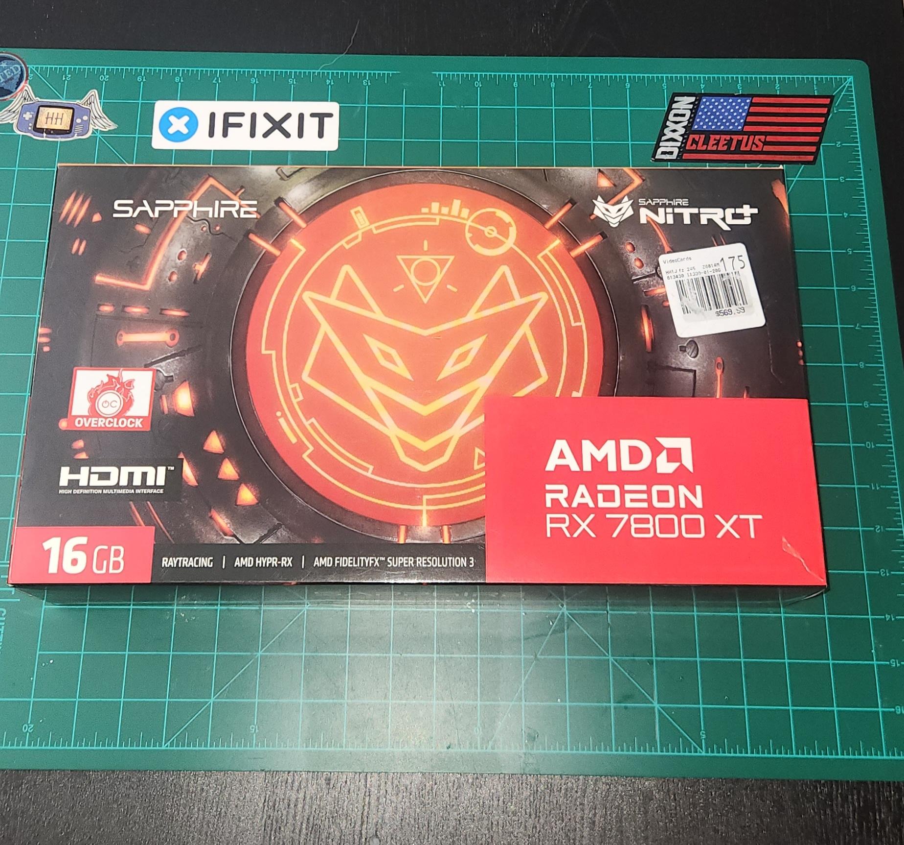 SAPPHIRE NITRO+ Radeon RX 7800 XT 16GB GDDR6 PCI Express 4.0 x16 ATX Graphics Card 11330-01-20G