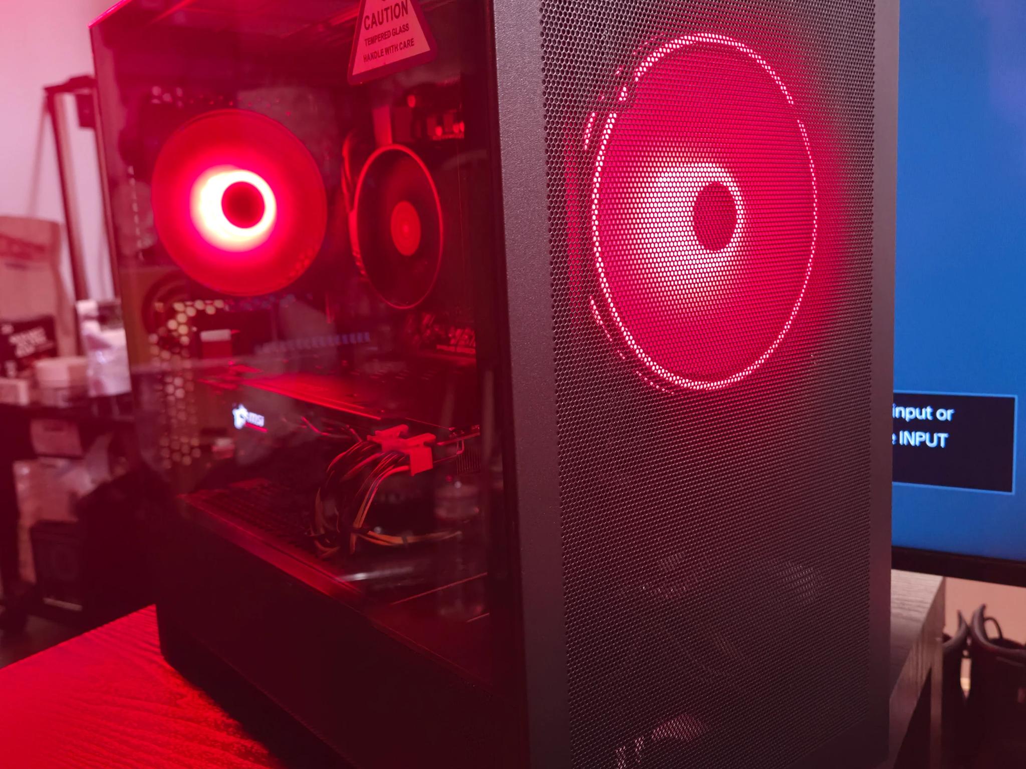 GeForce GTX 1080 Gaming PC - Ryzen 5 3600, 16GB RAM, 256GB SSD, 1TB HDD, Windows 11 Pro, ARGB fans