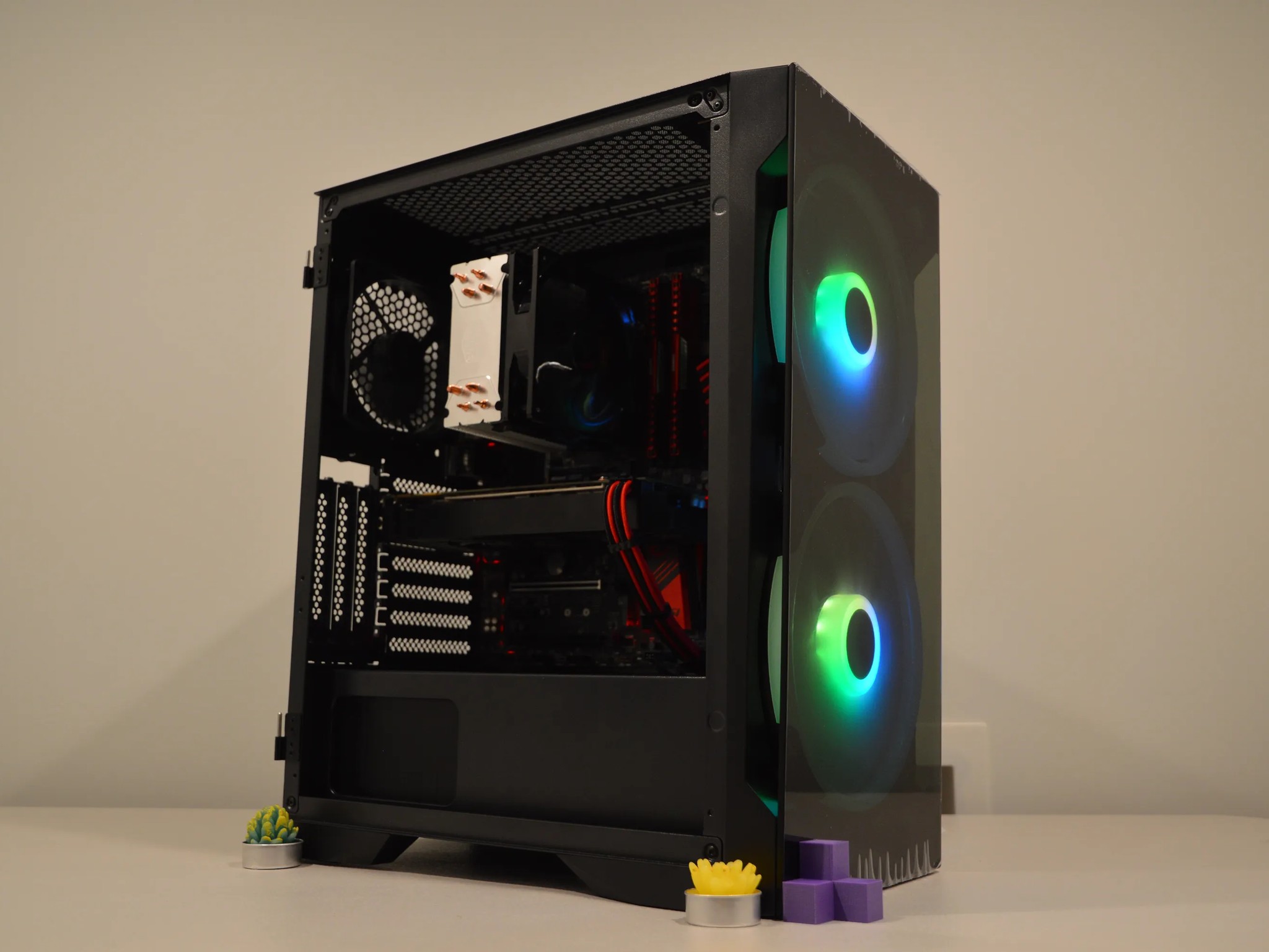 ⚫️🔴 Midnight Cherry 🔴⚫️ | Intel i5-6600K | NVIDIA GTX 1070 8GB | 16GB RAM | 256GB SSD + 1TB HDD |