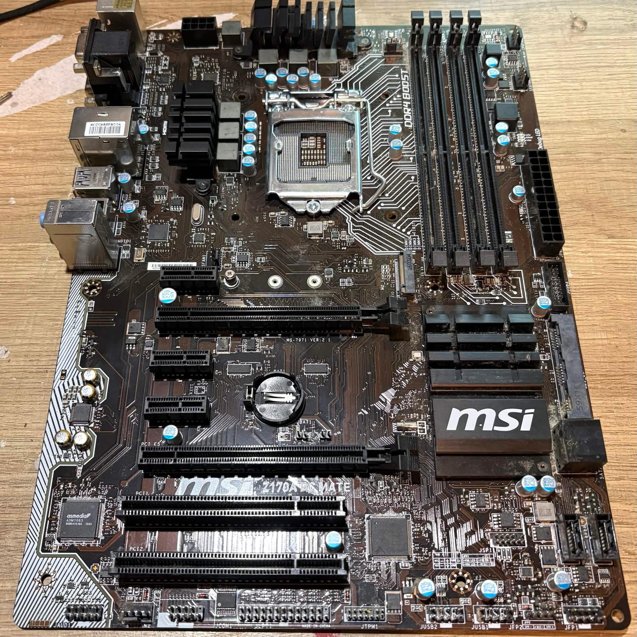 MSI Z170A PC Mate LGA1151 ATX Motherboard | DDR4 | M.2 | I/O Shield Included