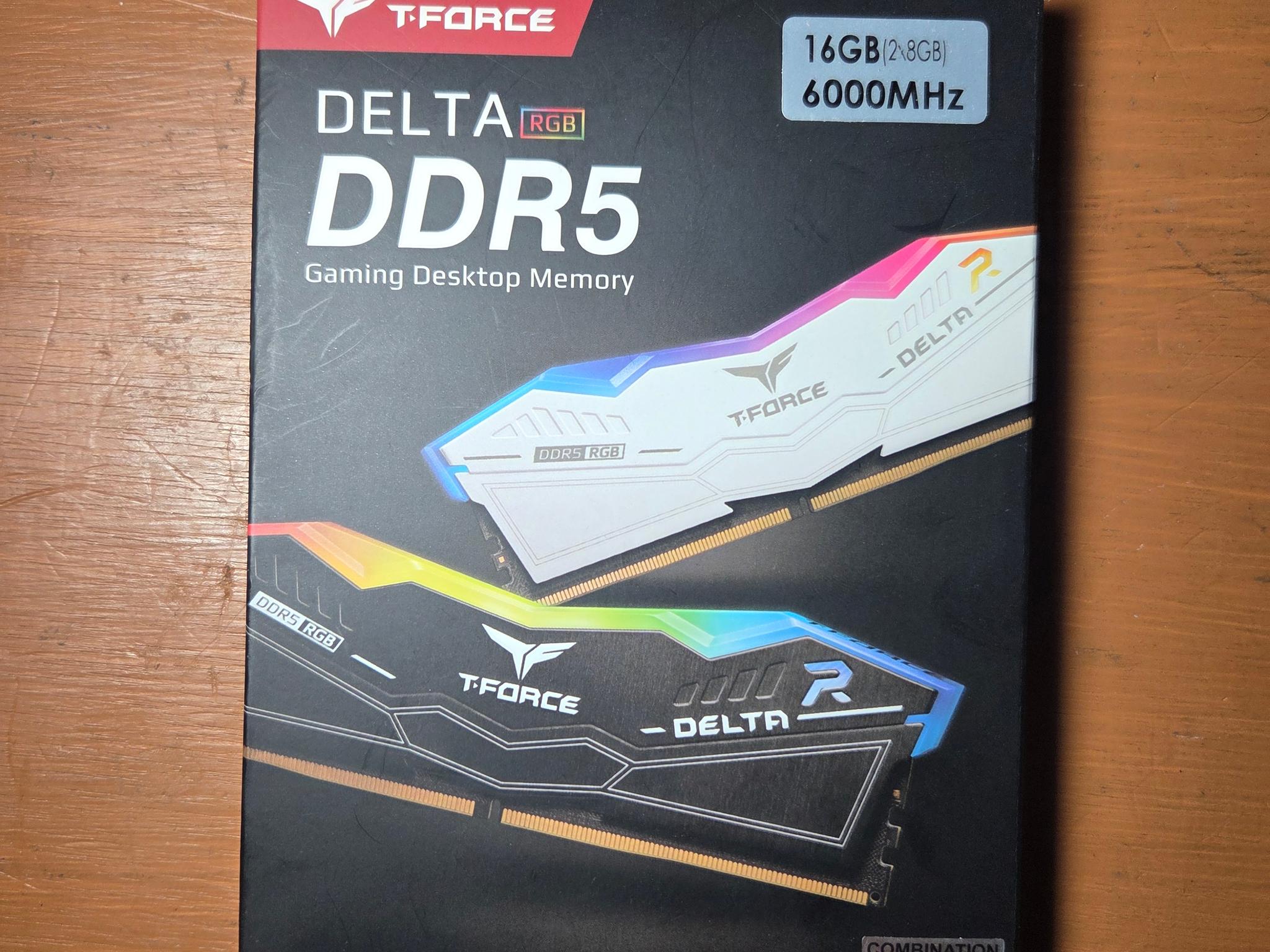TEAMGROUP T-Force Delta RGB DDR5 16GB DDR5-6000 (2x8GB) (PC5 48000)