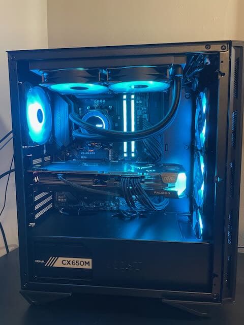 Shadow Fury! Gaming PC w/ Ryzen 5 5600X, RX 6700 XT, 32 GB DDR4, 1 TB NVMe, and lots of RGB