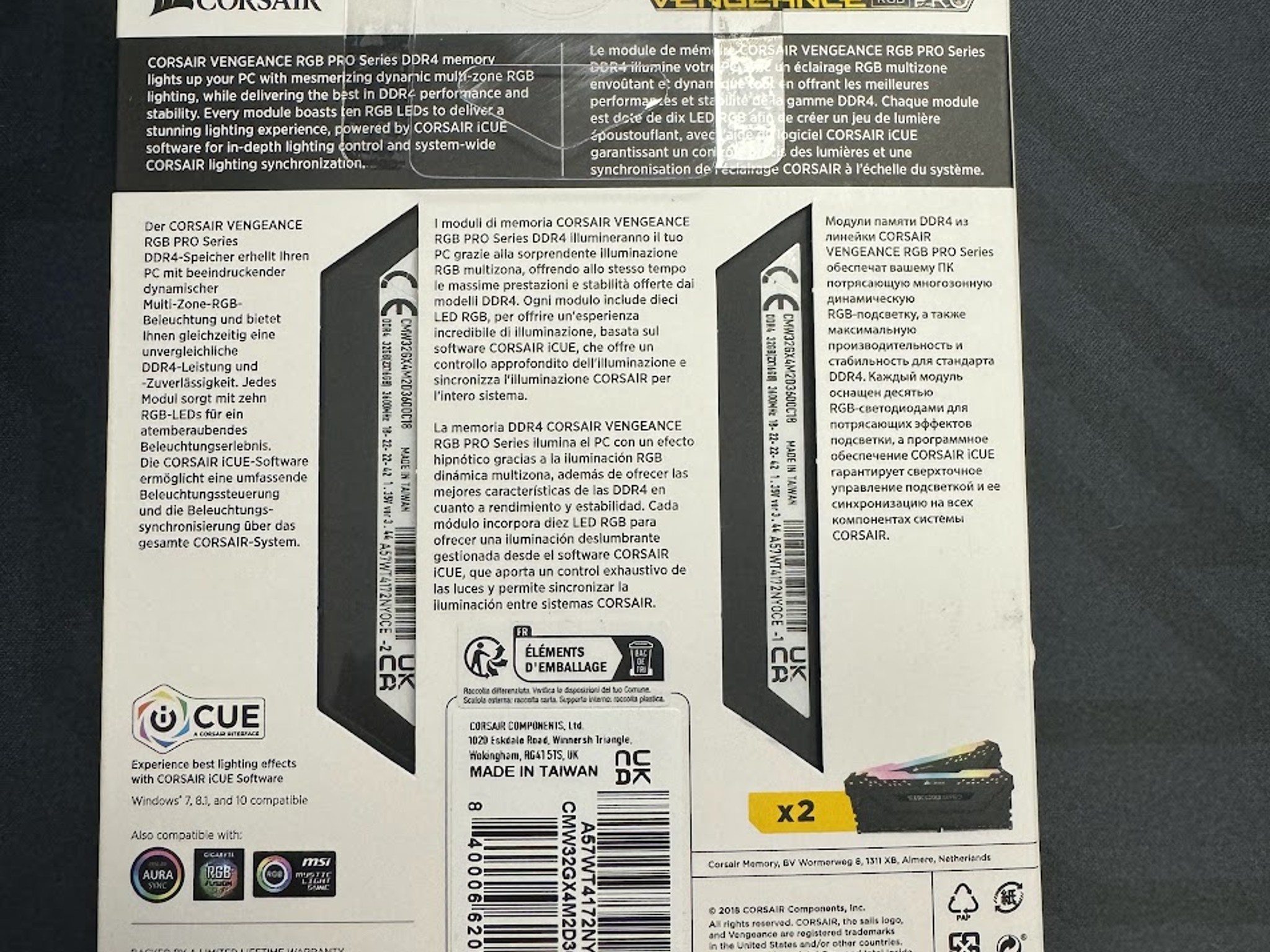 Corsair Vengance RGB Pro (32GB Kit / 2x16GB / DDR4)