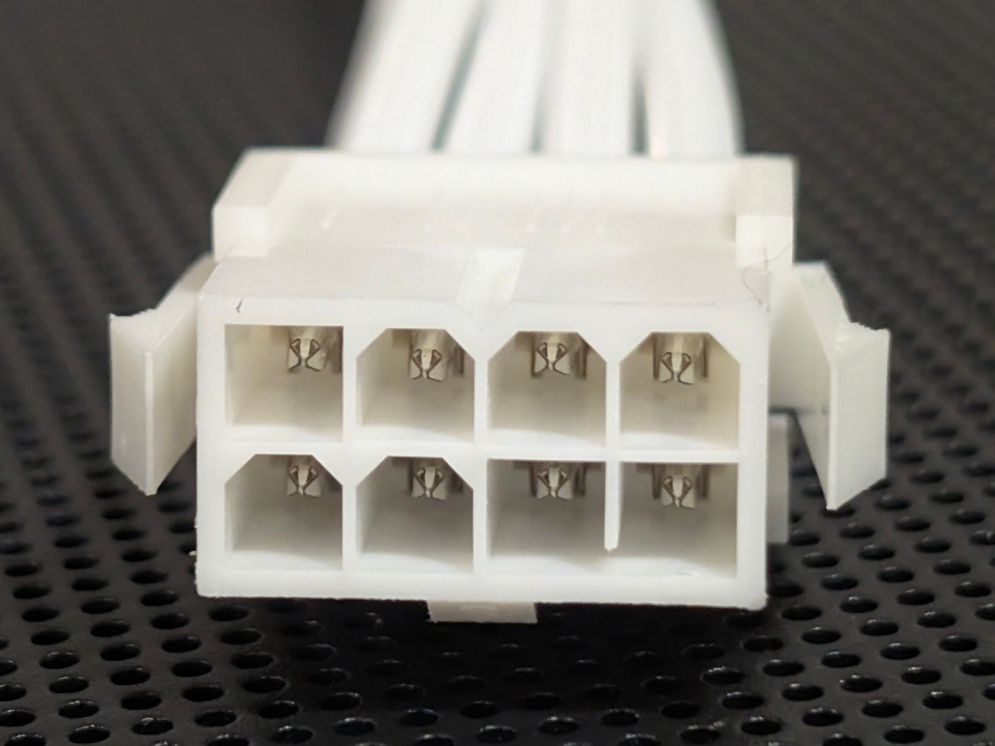 1x8 Pin PCIE White Cable Extension 16AWG