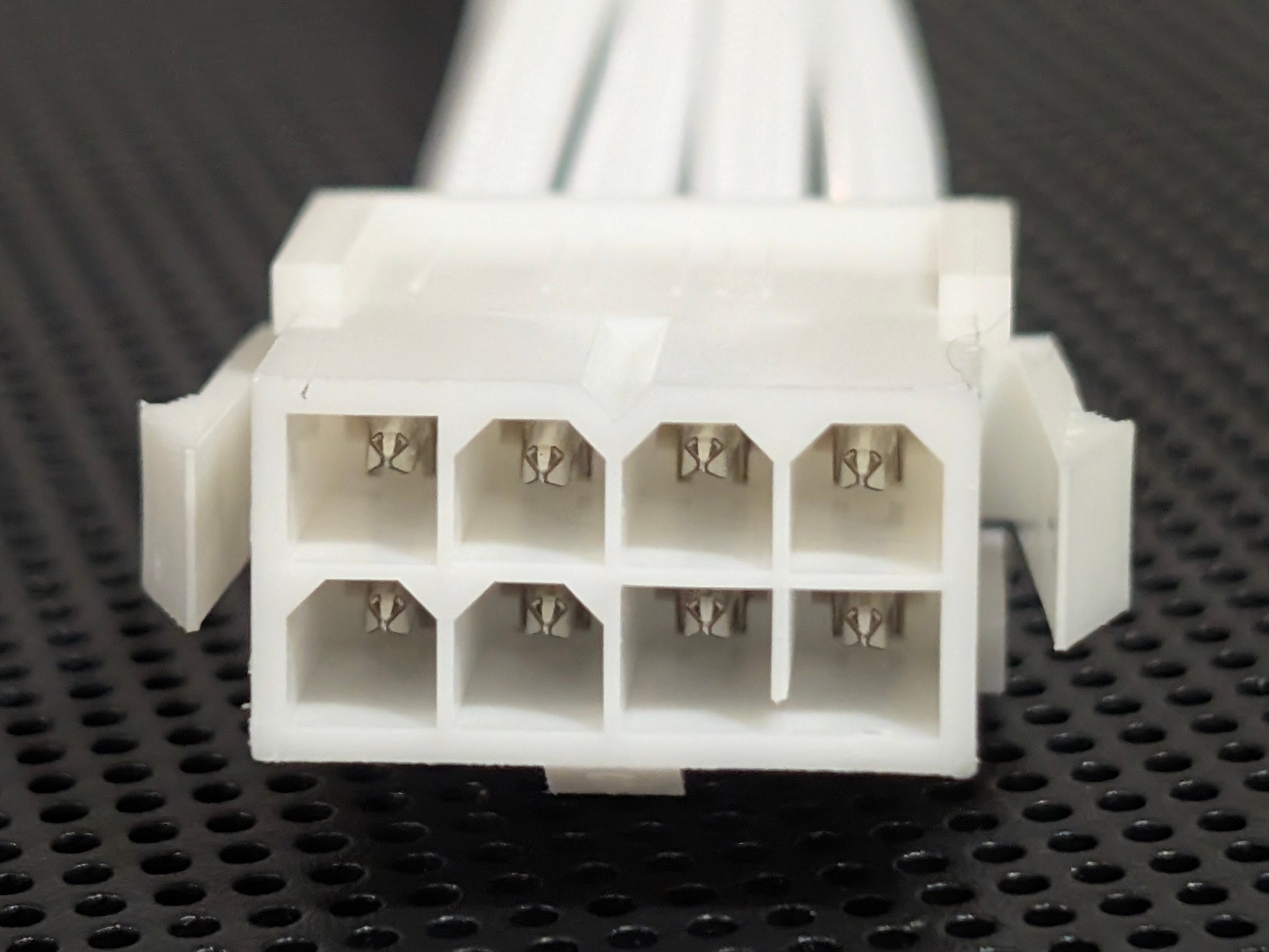 1x8 Pin PCIE White Cable Extension 16AWG
