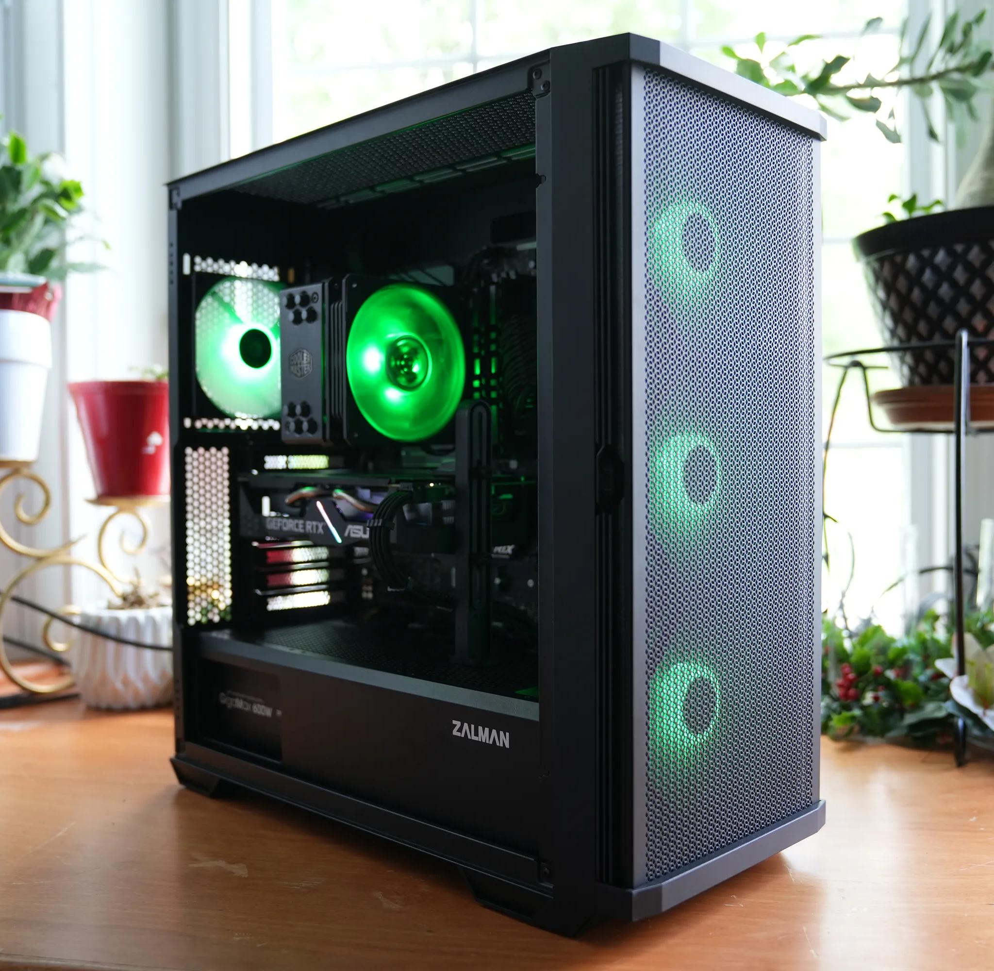 ⚫ Midnight Glow 🌟 : Ryzen 7 3700X | RTX 2060 6GB | 16GB 3600MHz DDR4 | 1.2TB SSD | Black Gaming PC