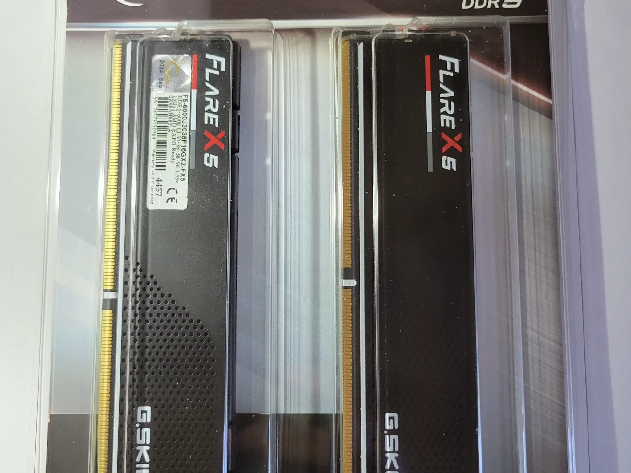 GSKILL FLARE X5 32G RAM, 2x16G Sticks DDR5-6000 CL30