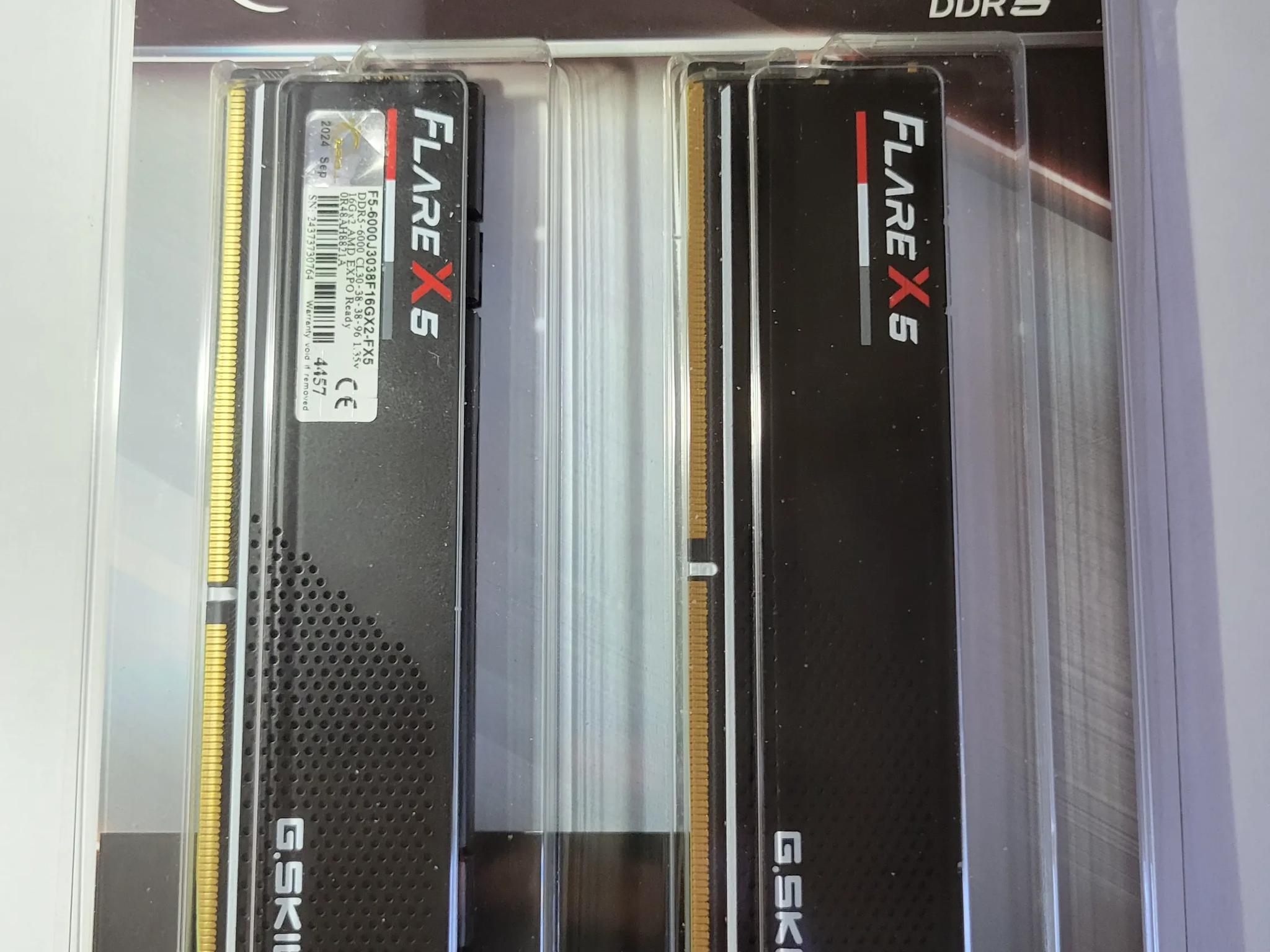 GSKILL FLARE X5 32G RAM, 2x16G Sticks DDR5-6000 CL30