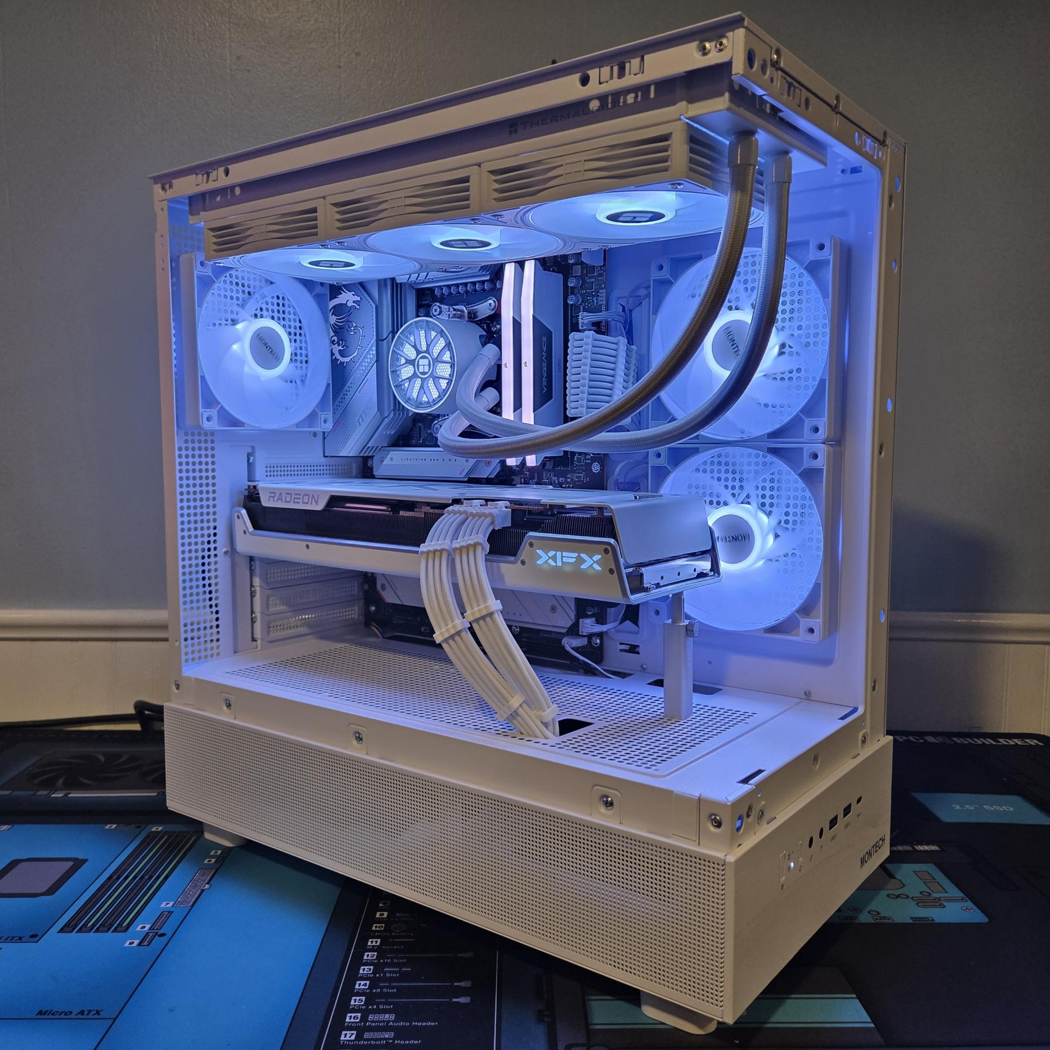 White Gaming/Streaming PC | R7 7700X | RX 7900XT | 2TB NVME | 32GB DDR5 | Win11 Pro | Free Shipping!