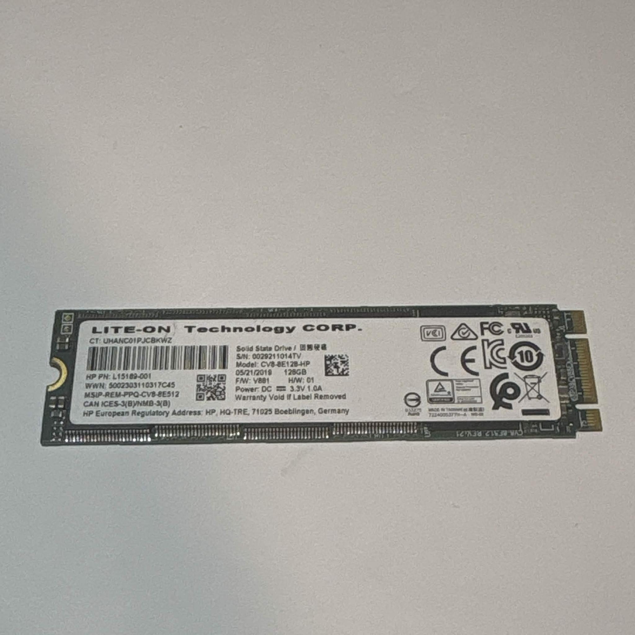 Lite-On CV8 128GB M.2 SATA SSD Tested Working Low Hours