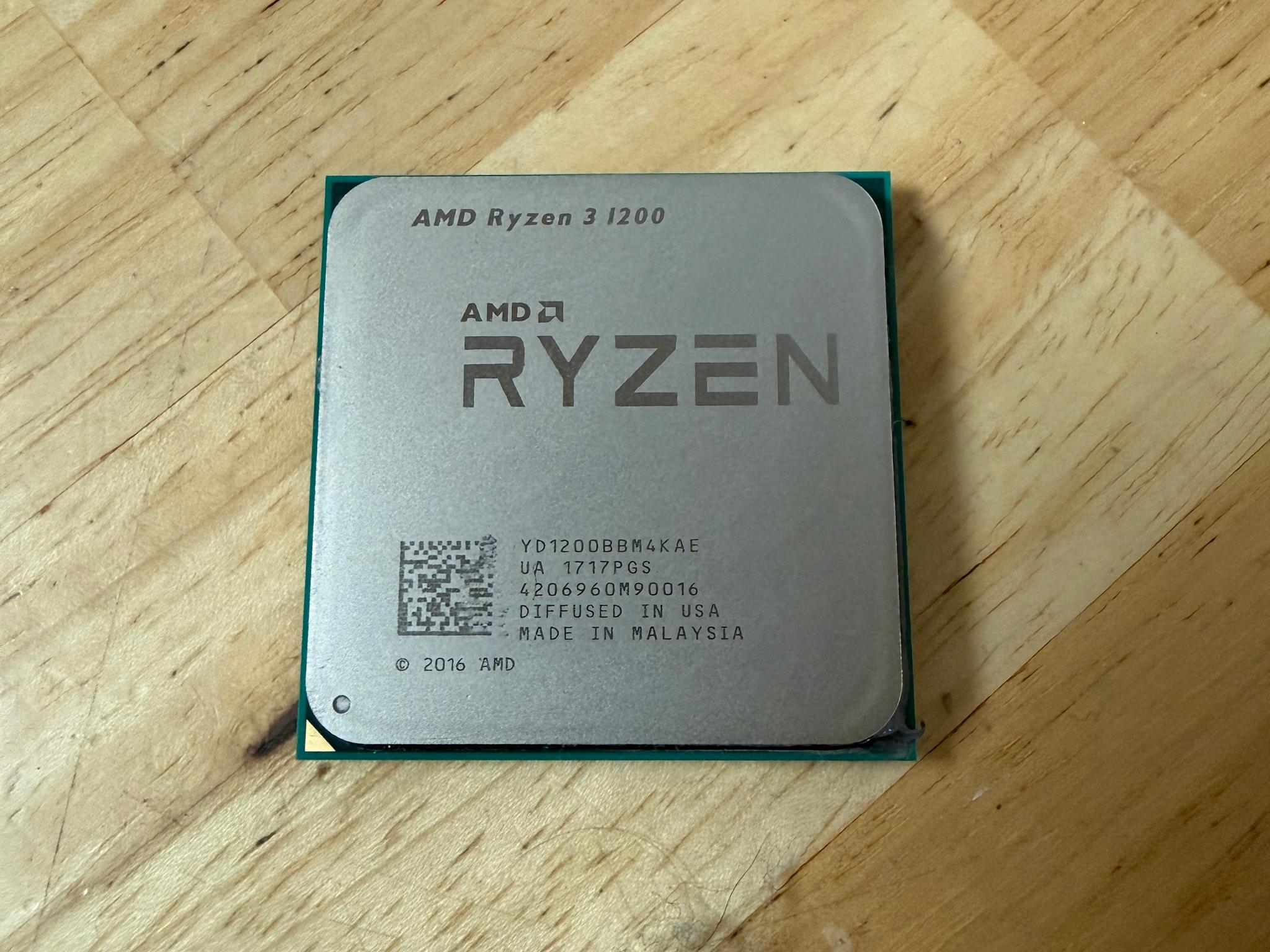 AMD Ryzen 3 1200 4 core AM4 Processor - Works Great!