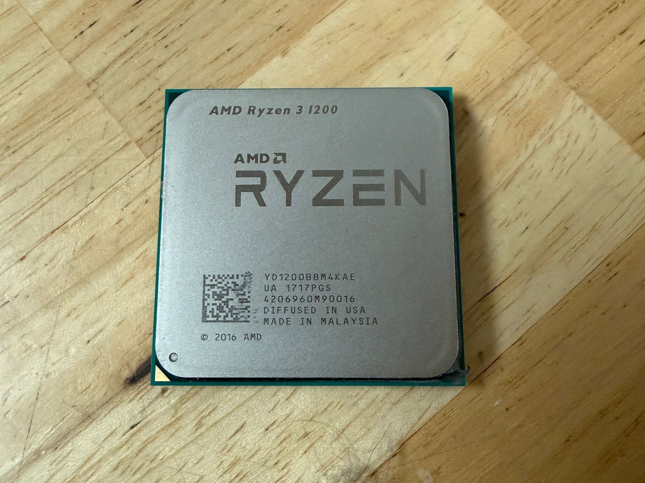 AMD Ryzen 3 1200 4 core AM4 Processor - Works Great!