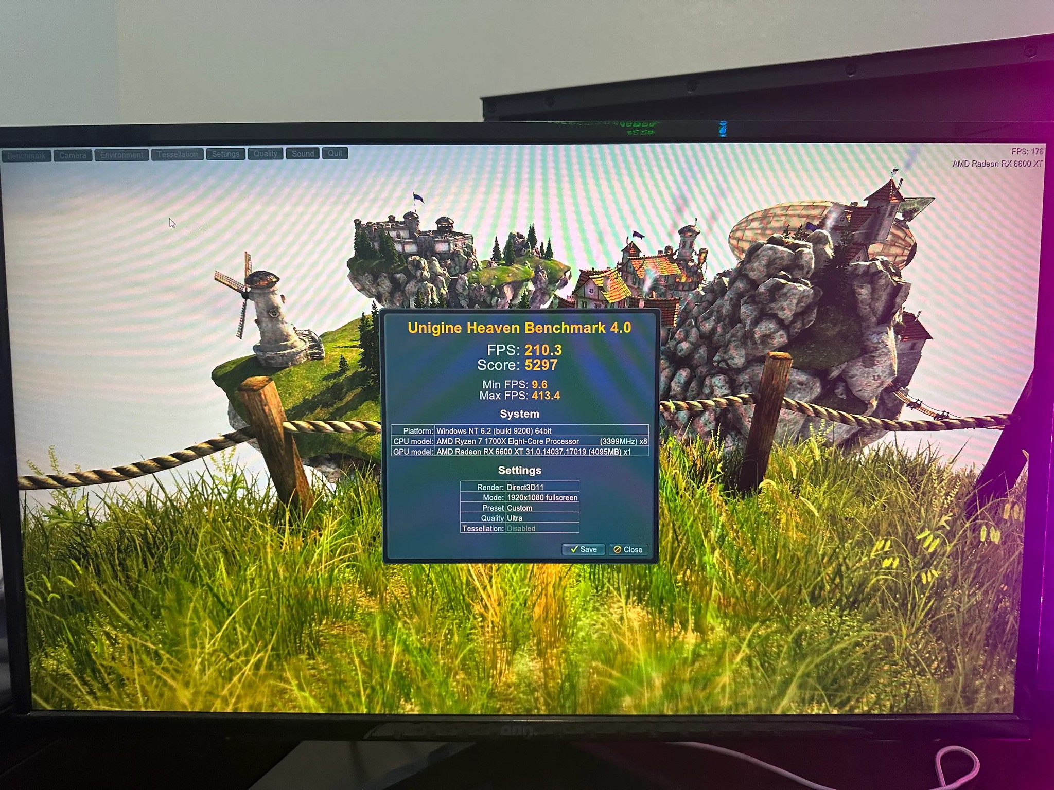 Ryzen 7 1700x / Rx 6600xt 8gb / 16gb DDr4 3000mhz Ram Custom Gaming PC