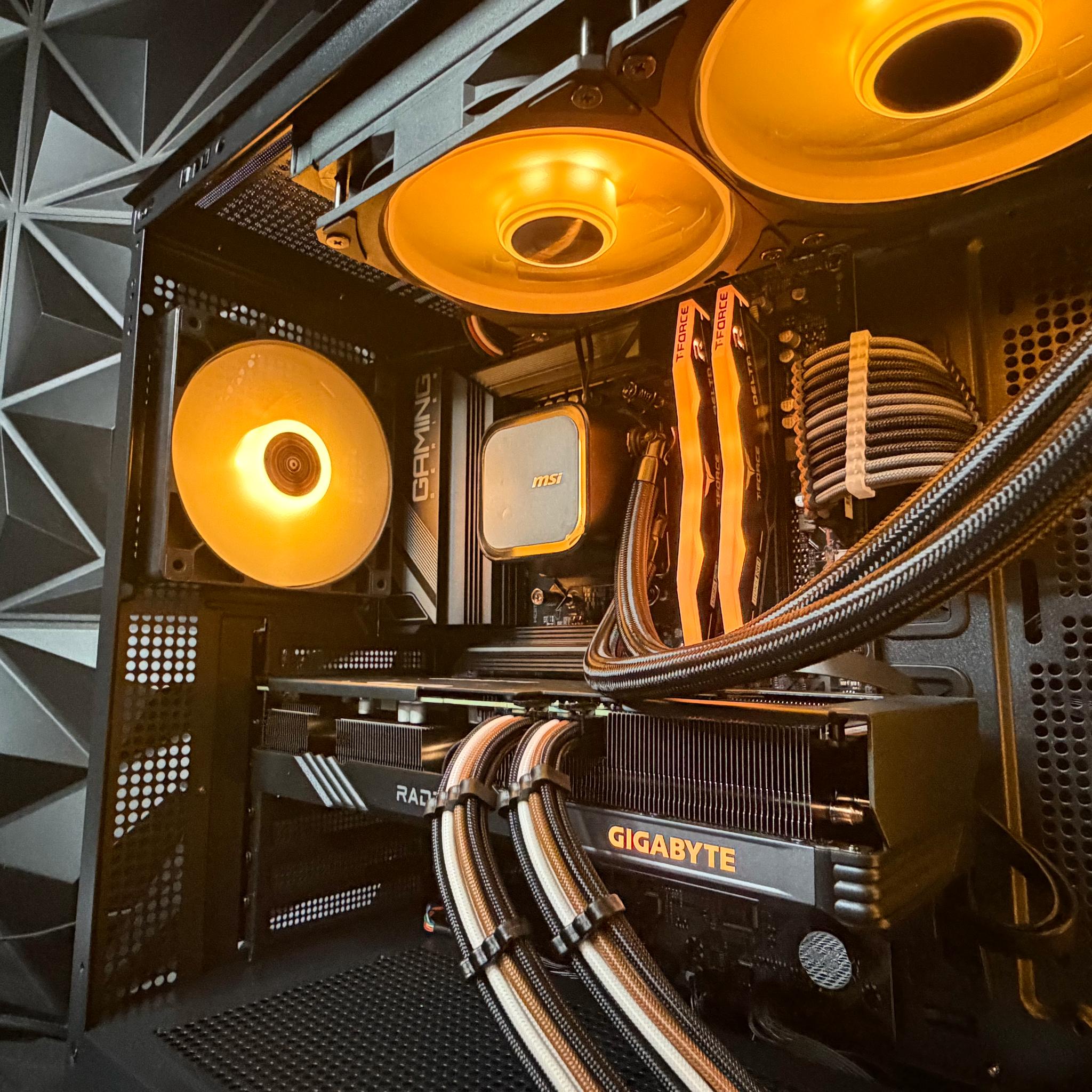 🌑🌲 MIDNIGHT WOOD 76 🌲🌑Ryzen 5 7600X| RX 7600XT 16 GB | 16 GB DDR5| 1.5 TB NVMe| 650W PSU