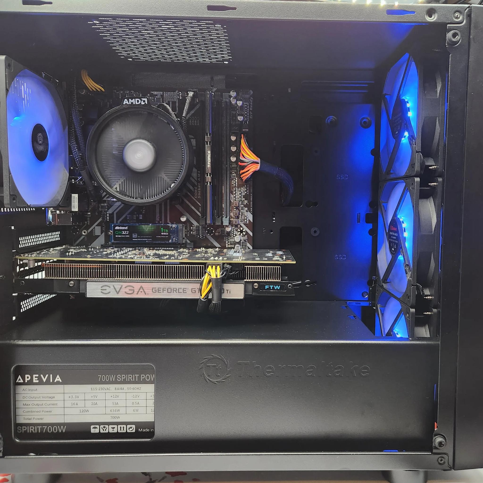 Balling on a Budget gaming PC. Ryzen 5 3600/ 16GB DDR4/ 1TB SSD/ GTX 1050 TI 