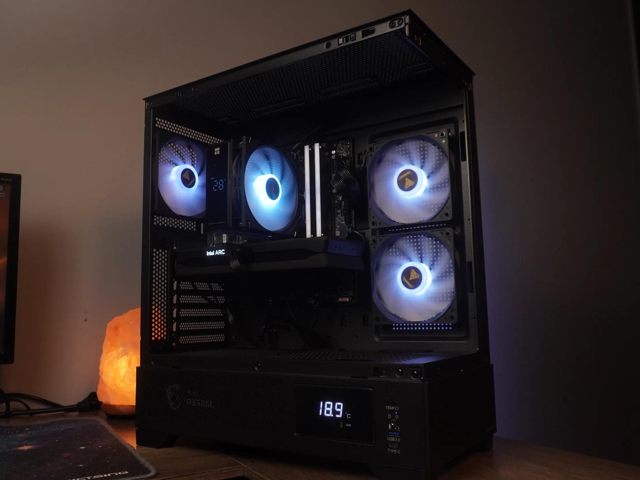 🖤STEALTH🖤 1440p/1080p GAMING MACHINE 💙 I5 12400f 💙 Intel Arc B580  | 32GB | 1TB | WIFI