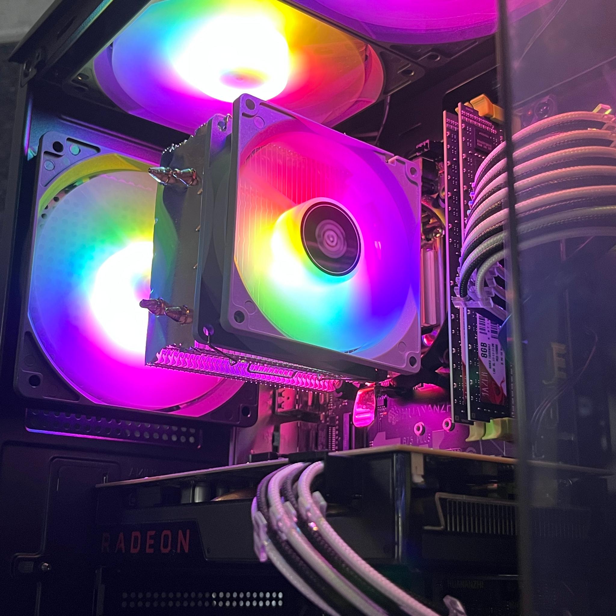 i7🚨Compact Budget Gaming PC |⚙️RX580 | RGB✨ |