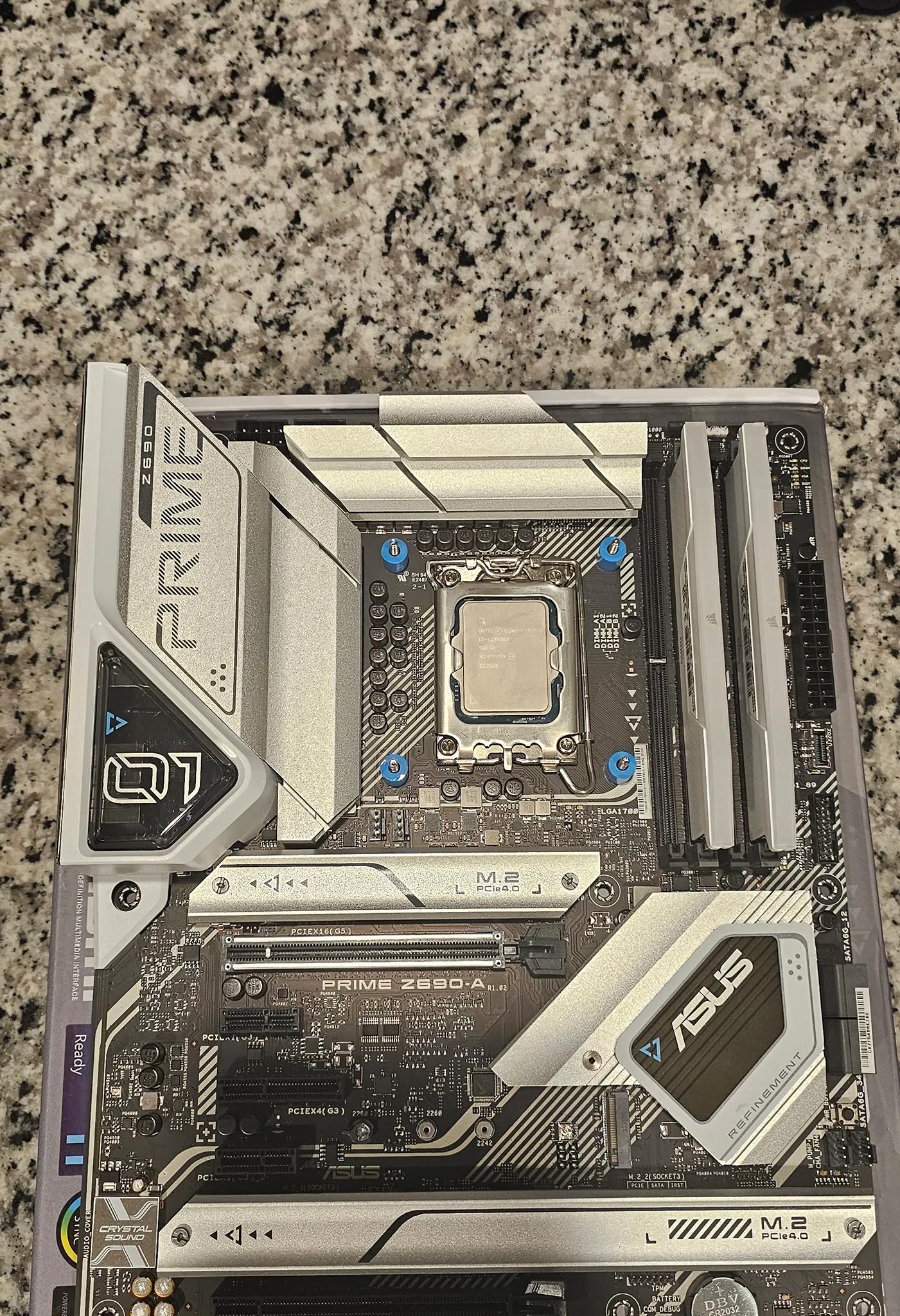 Asus Prime Z690-A + i7 12700kf +32gb ddr5 6000mhz  +