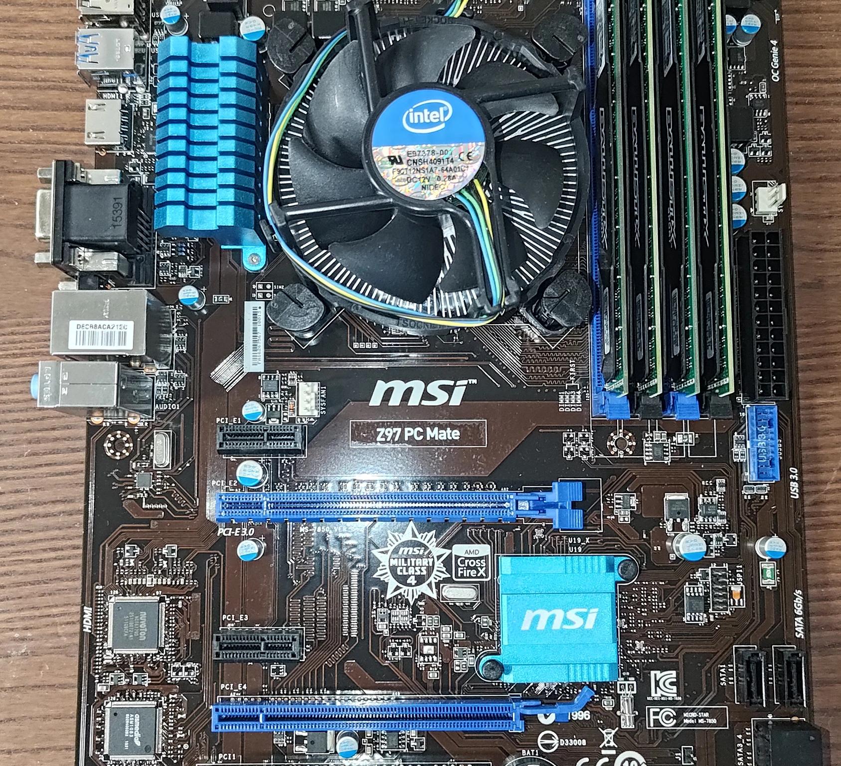 Intel i7 4771 | Z97 Motherboard | 24GB Ram Combo