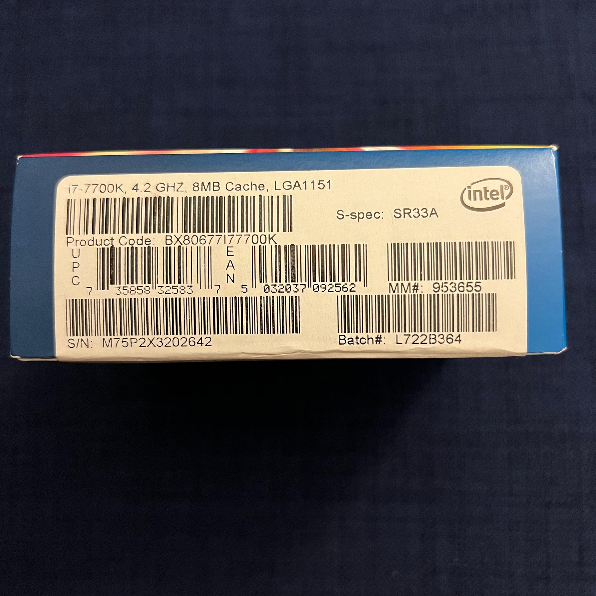 Intel Core i7 7700k