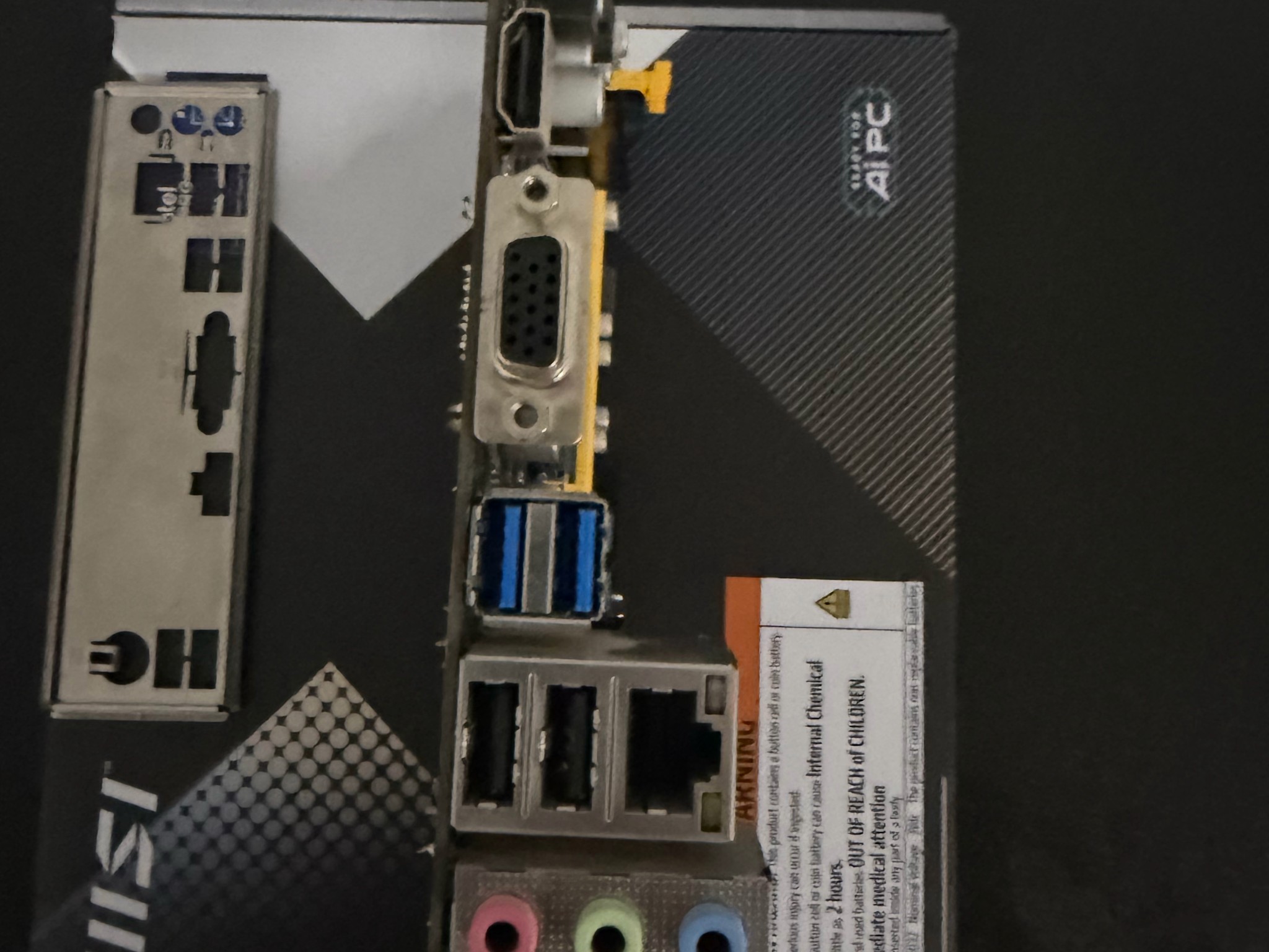 BIOSTAR A320MH AM4 Motherboard – Used & Tested