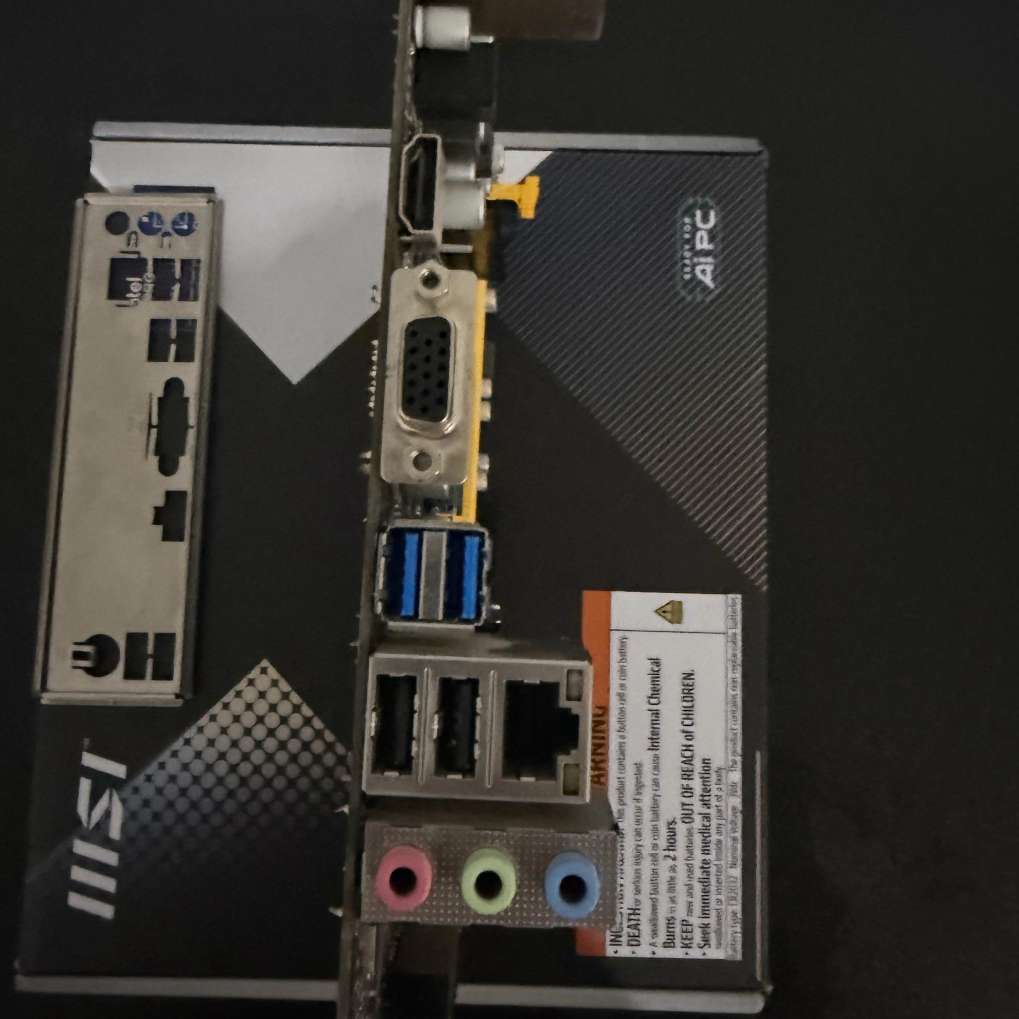 BIOSTAR A320MH AM4 Motherboard – Used & Tested