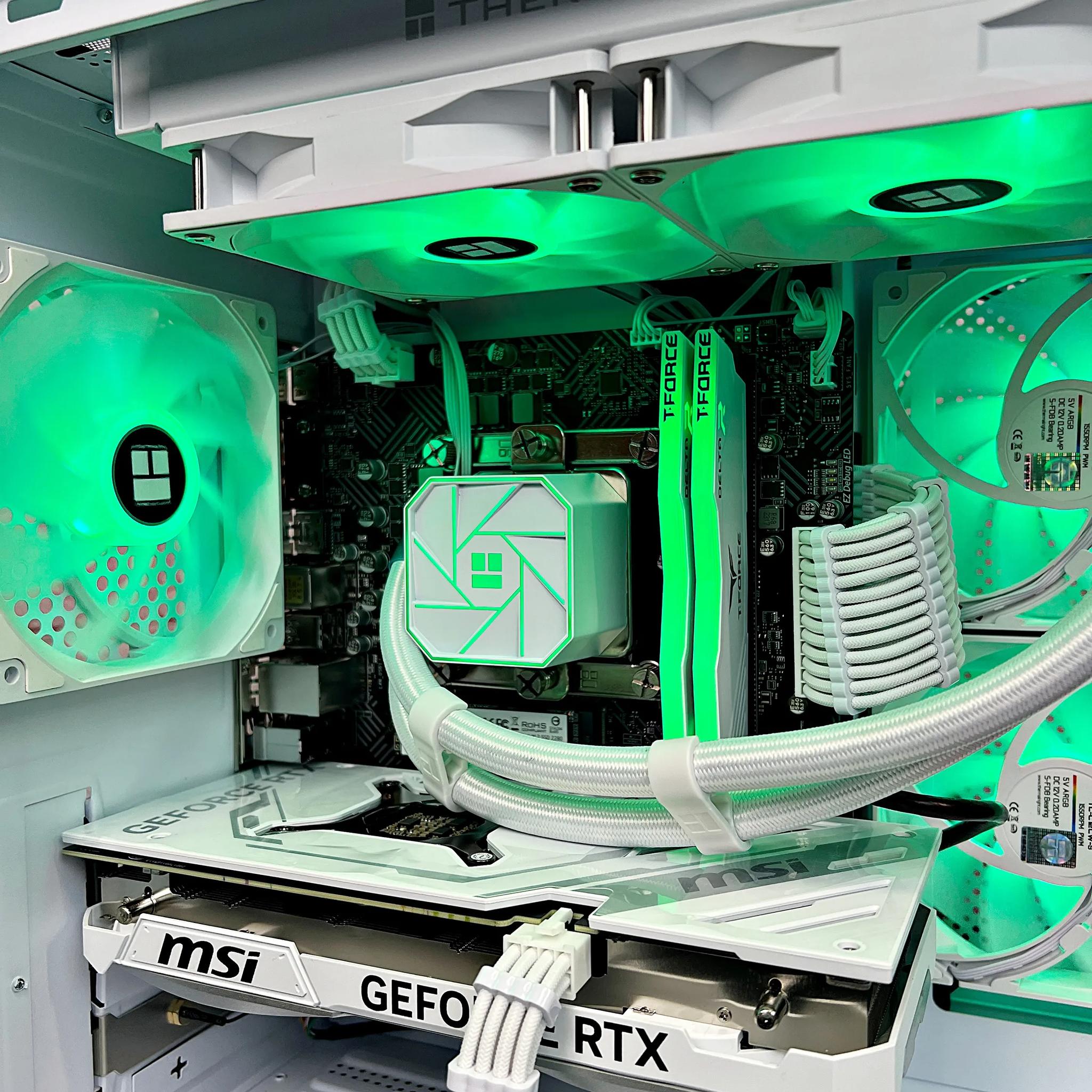 Liquid Cooled RTX 4070 Intel i5 12600K 32GB RAM 1TB M.2 Win 11 Gaming PC