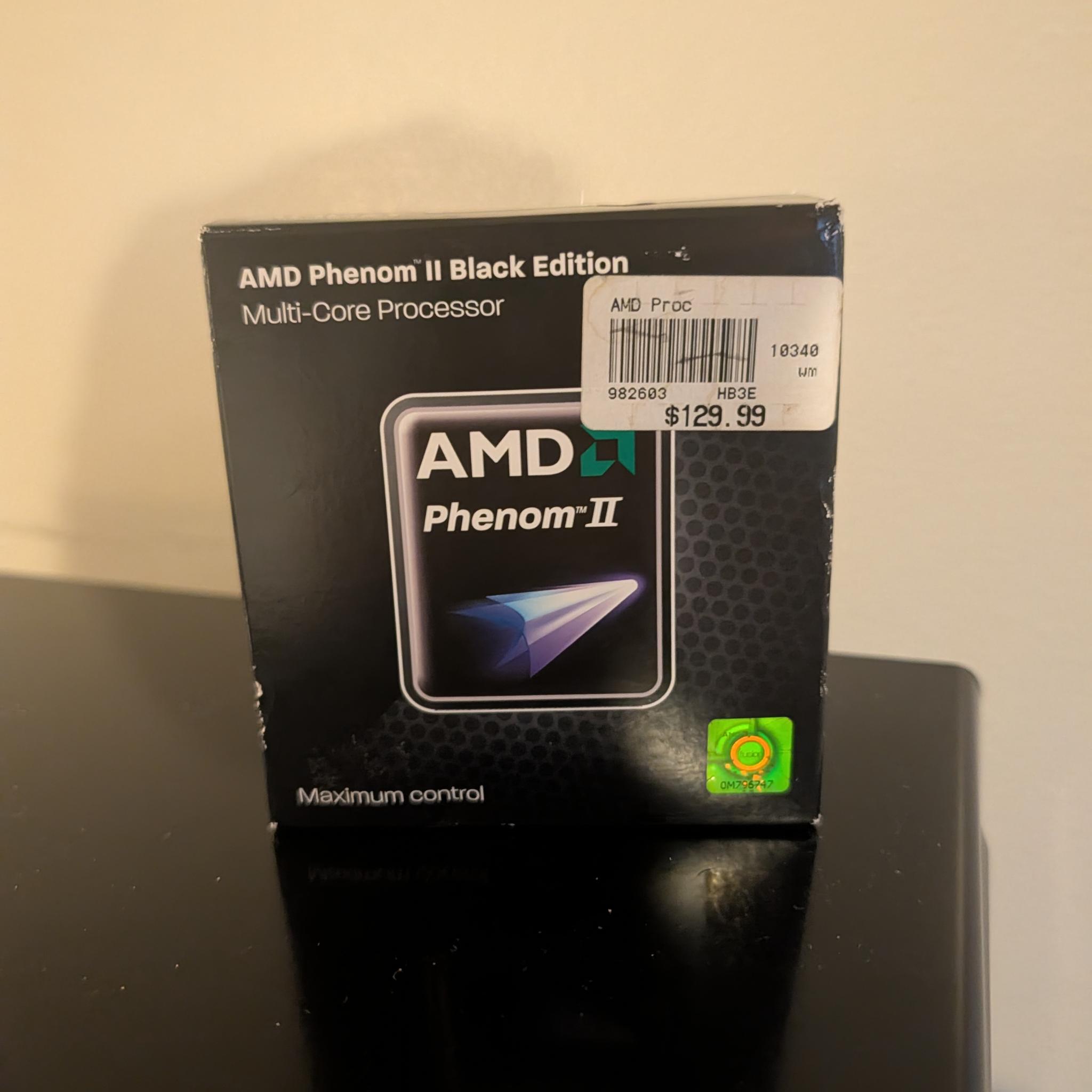 BRAND NEW IN BOX AMD Phenom II X2 560 Black Edition 3.3GHz AM3 CPU With Heatsink