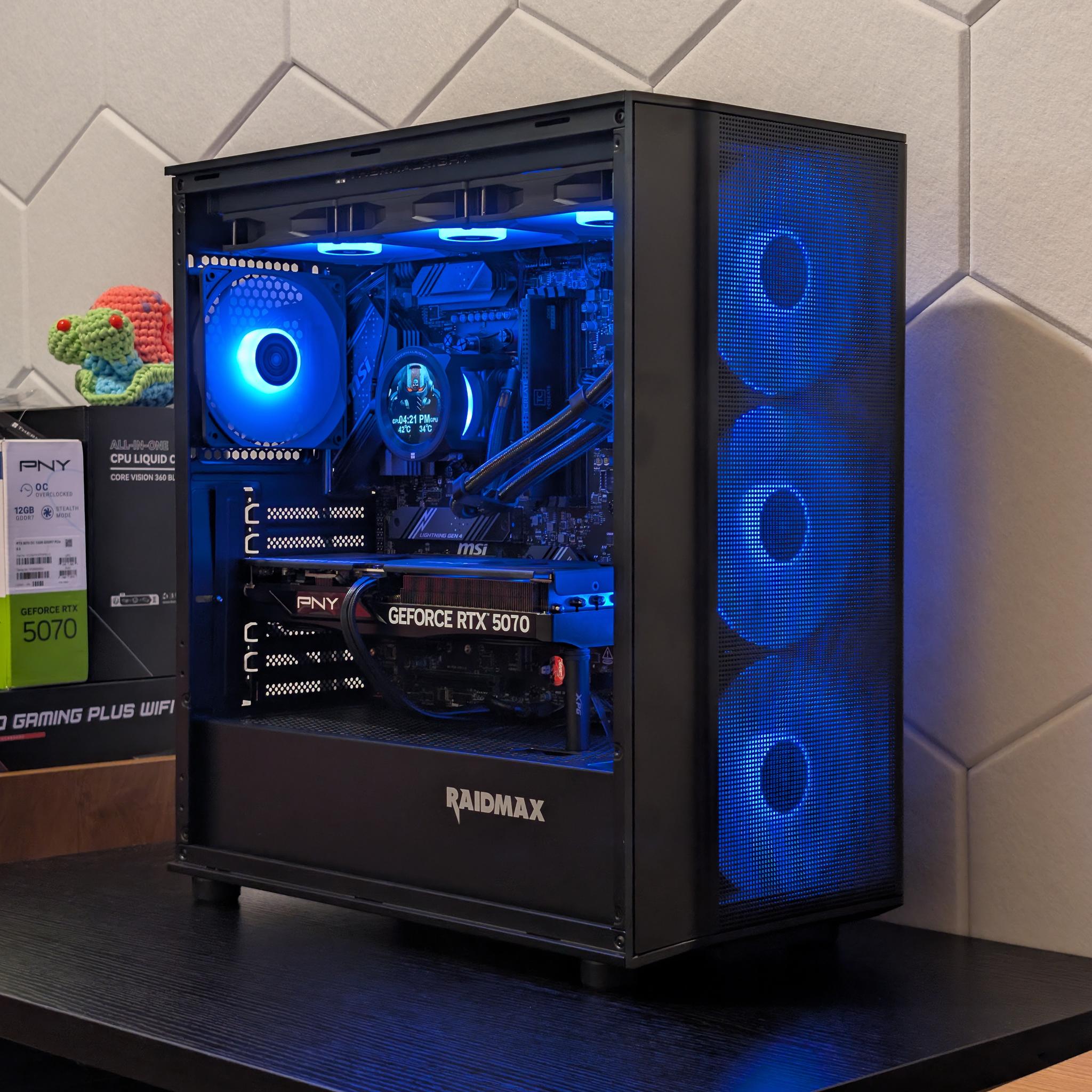 🐈‍⬛🔥1440p Gaming Beast | RTX 5070 | Ryzen 5 7600X | 1TB SSD | 32GB RAM | WiFi 6 & Bluetooth🔥🐈‍⬛