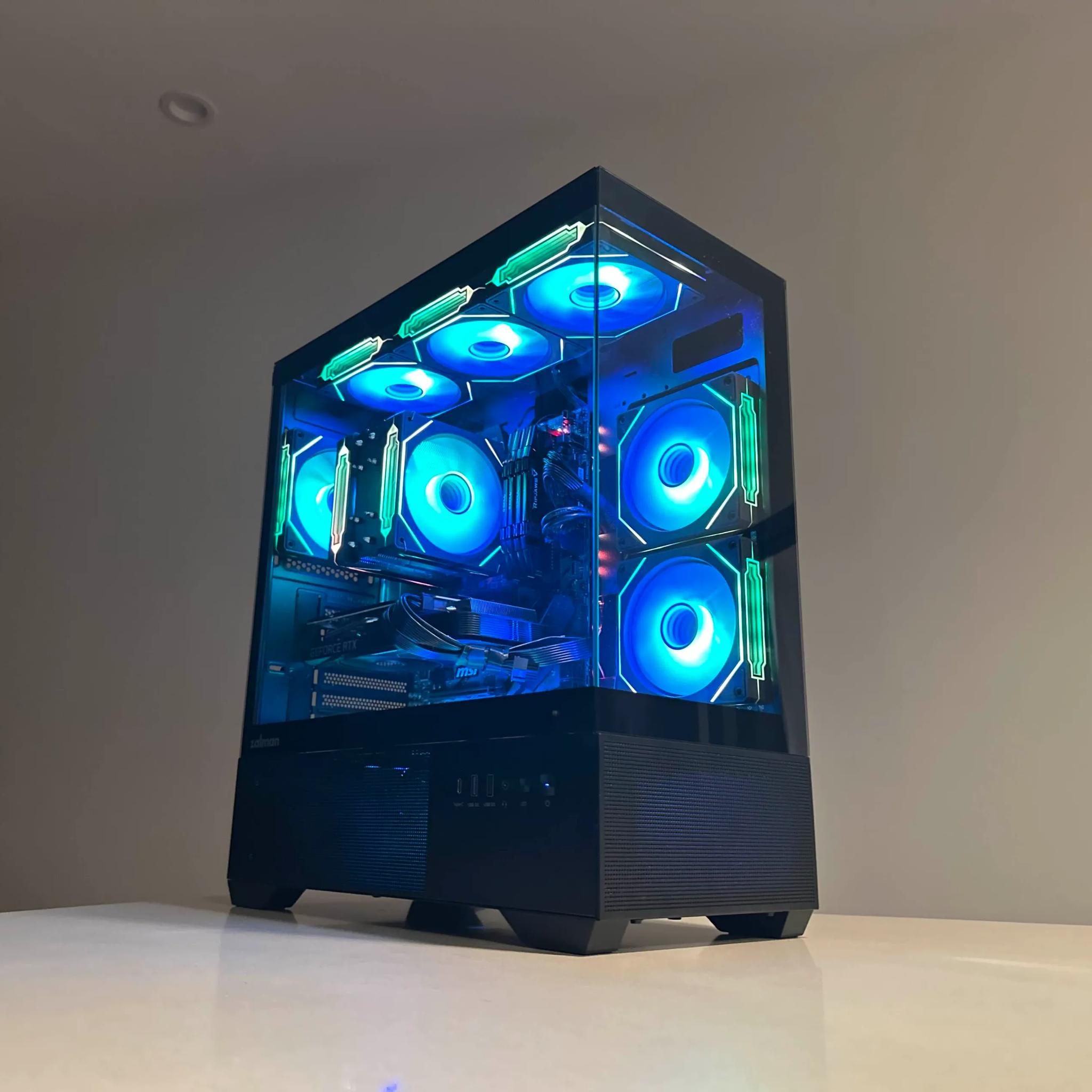 Powerful Gaming PC - Intel Core i7-9700K | ASUS NVIDIA RTX 3060 Ti | 32GB Ram | 1TB SSD | Win11