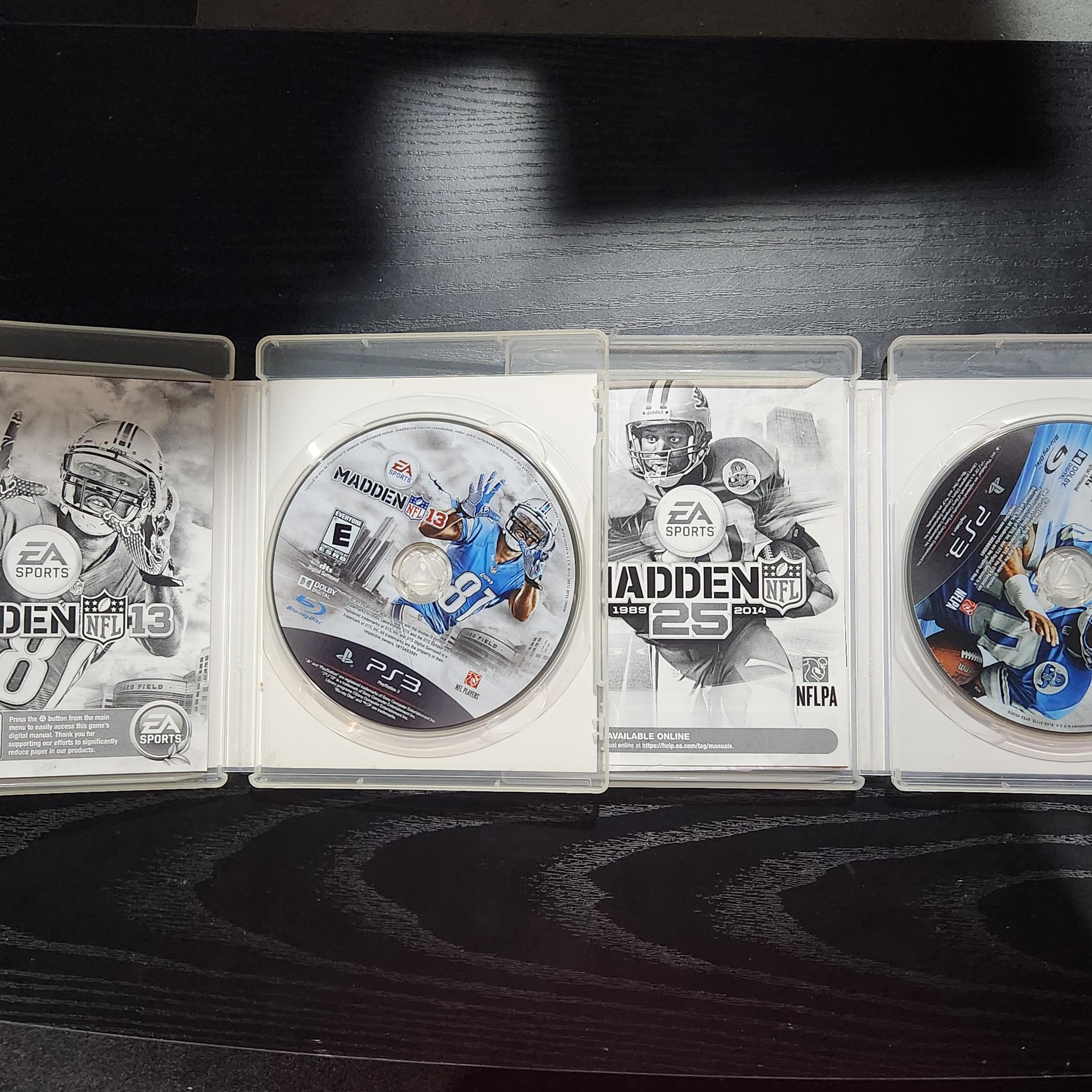 Used Ps3 Madden NFL Bundle Game Pack