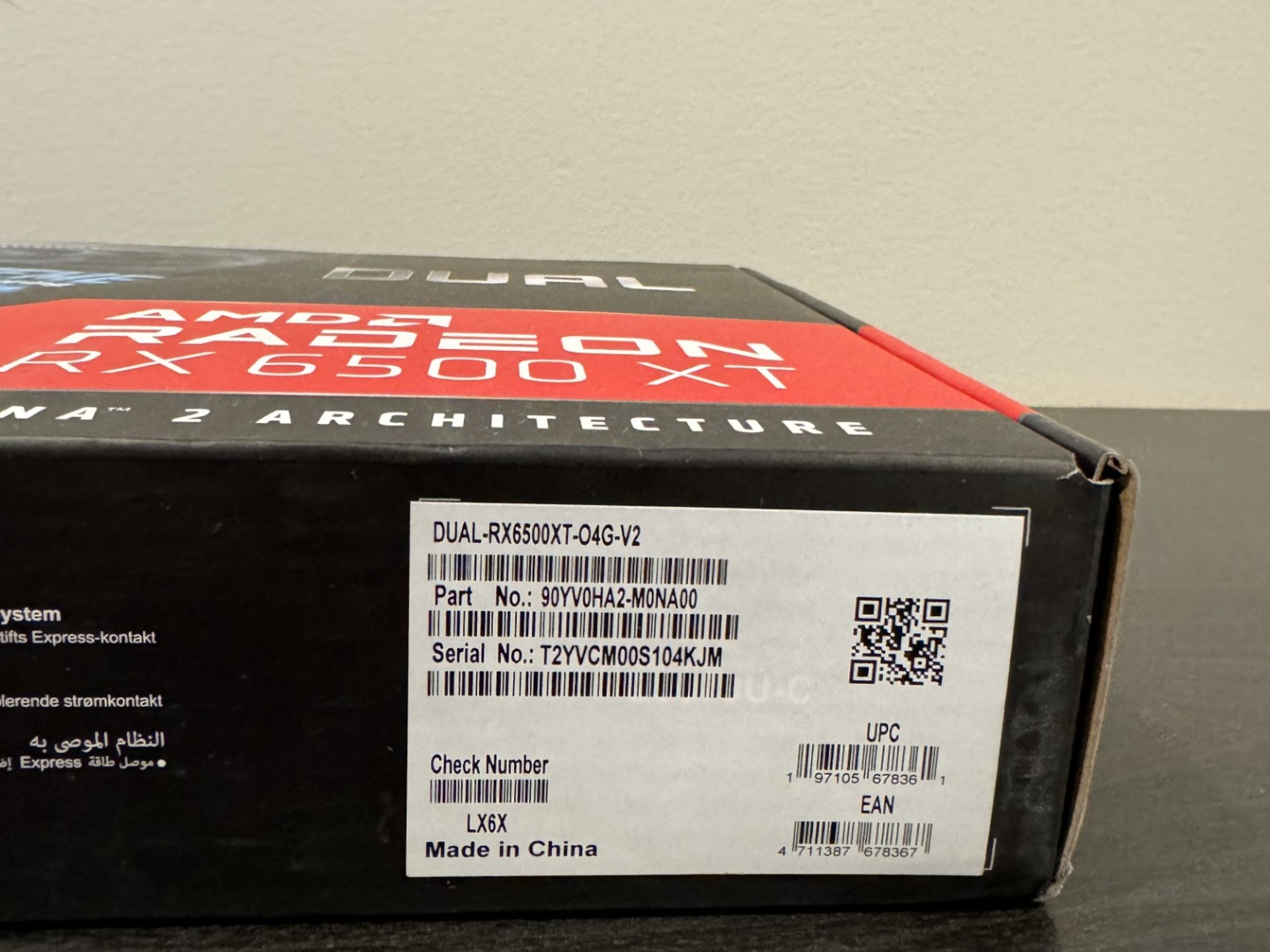 BRAND NEW - ASUS AMD RX 6500 XT OC