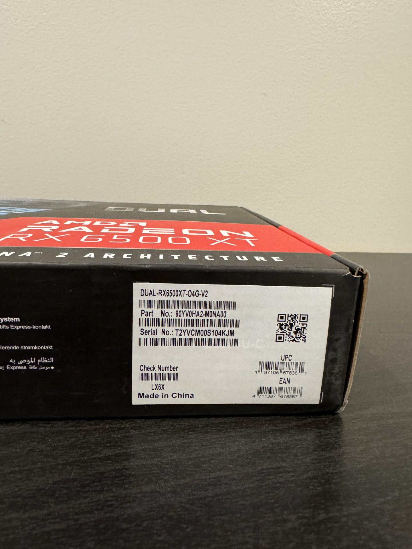 BRAND NEW - ASUS AMD RX 6500 XT OC
