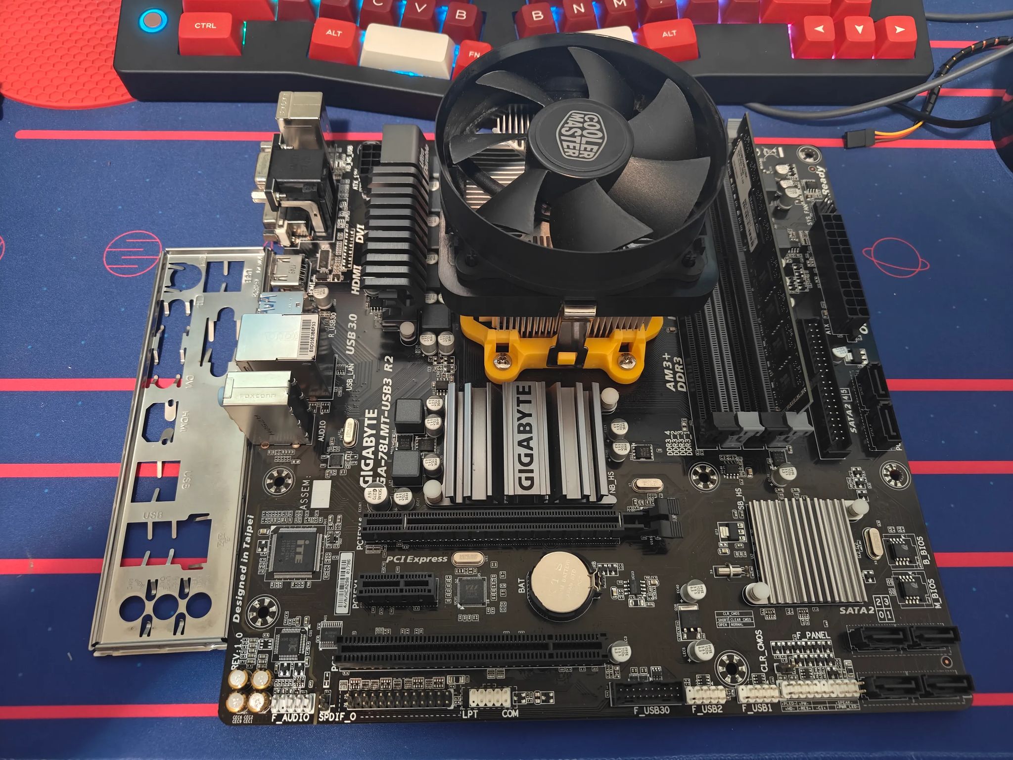 Gigabyte AM3 Micro ATX Board with CPU, Ram, Cooler, and PSU Bundle