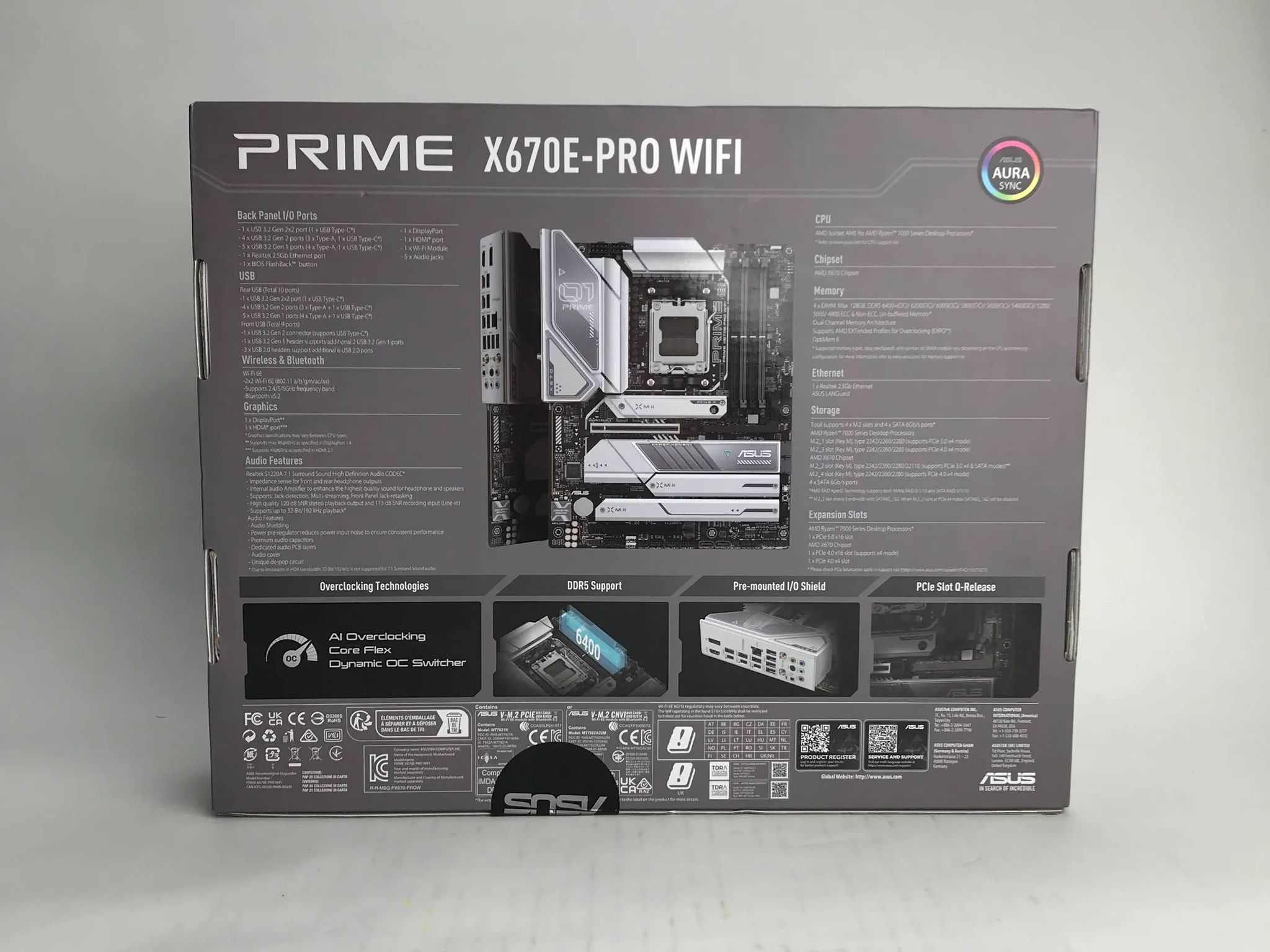 BNIB | ASUS PRIME X670E-PRO WIFI Socket AM5, AMD Motherboard