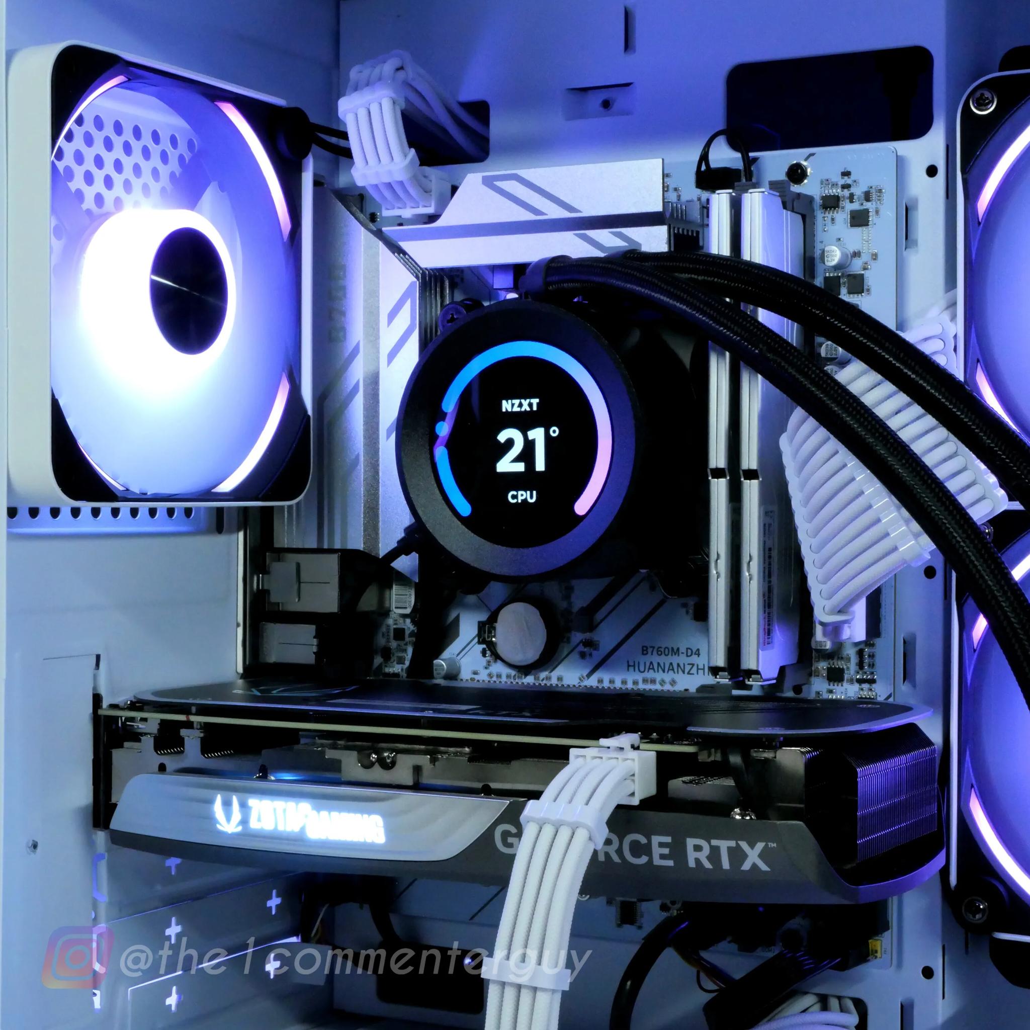 🧊 I5 12600KF, RTX 4060 Ti, 32gb Ram, 1TB Gen 4.0 nvme White gaming PC