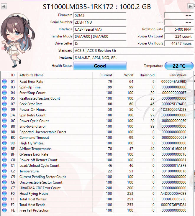 1TB 2.5" SATA Laptop Hard Drives Tested Working (NM)