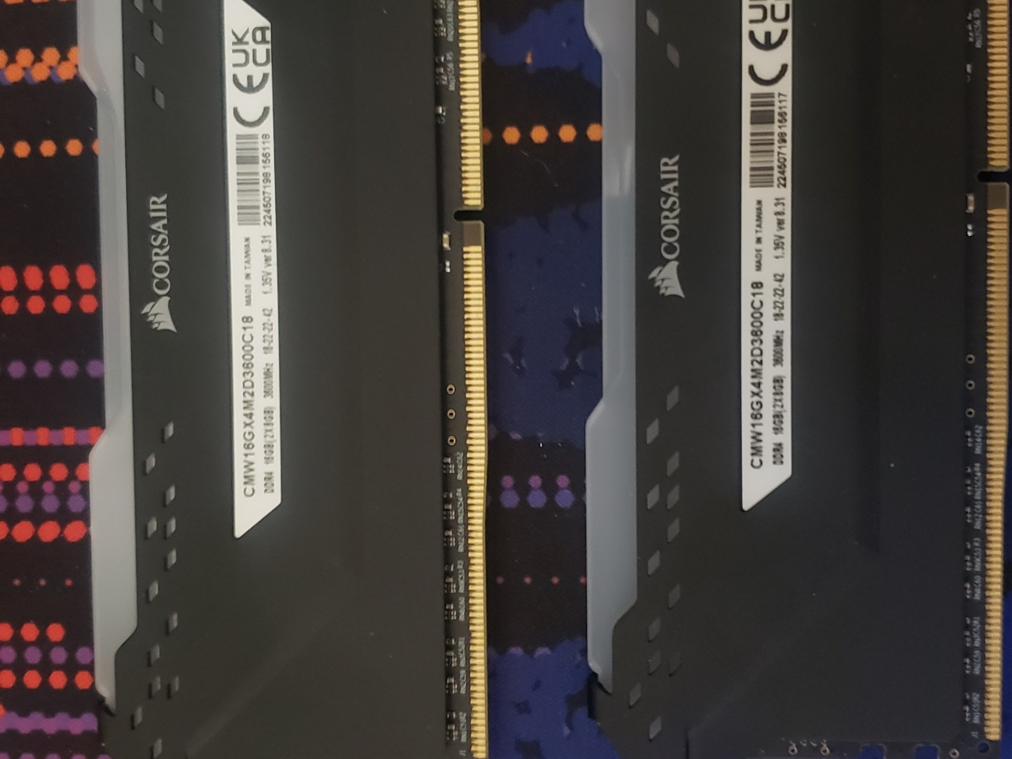 Corsair Vengance RBG Pro 3600Mhz CL18 2X8