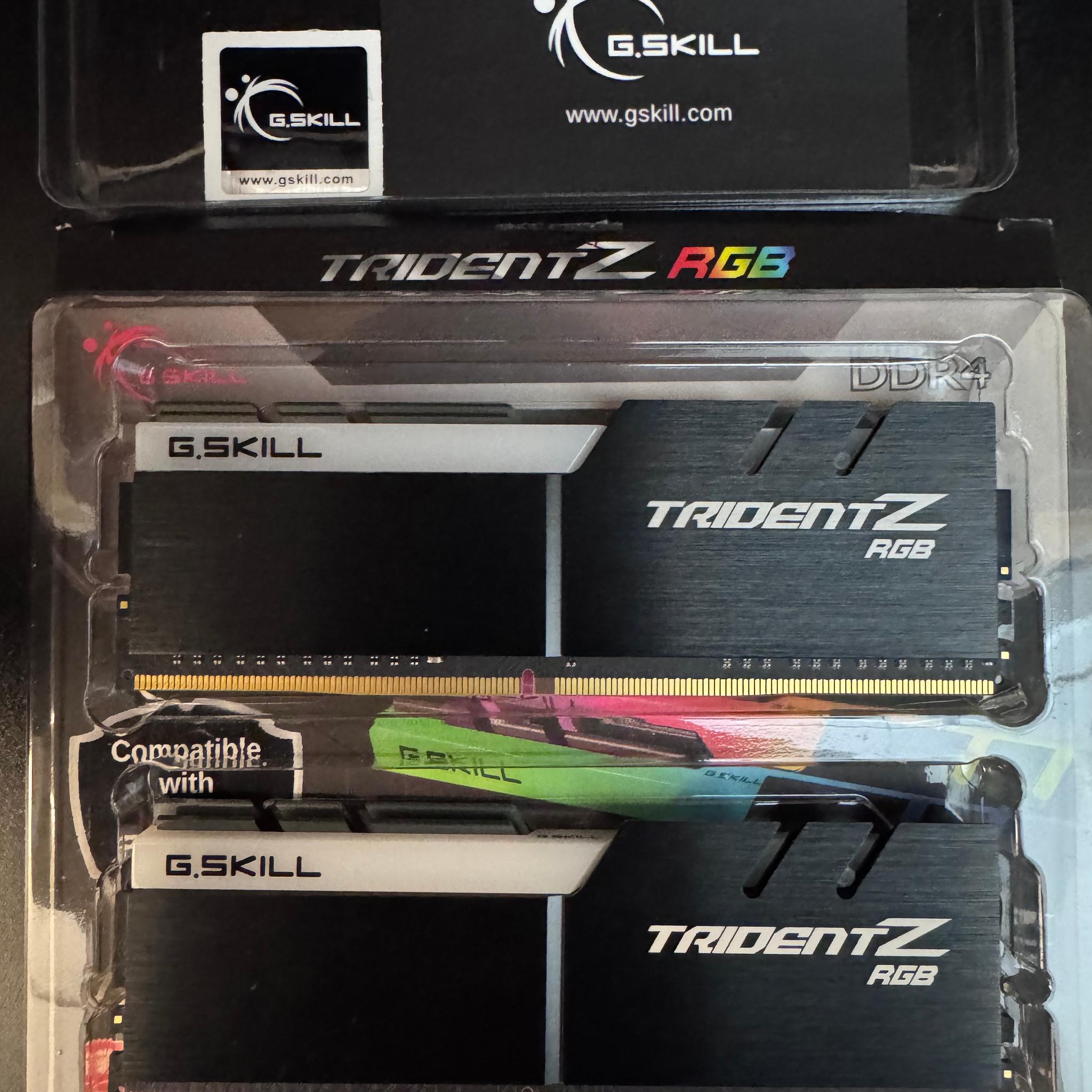 G.SKILL Trident Z RGB 16GB (2x8GB) DDR4 3600MHz CL18 RAM Kit