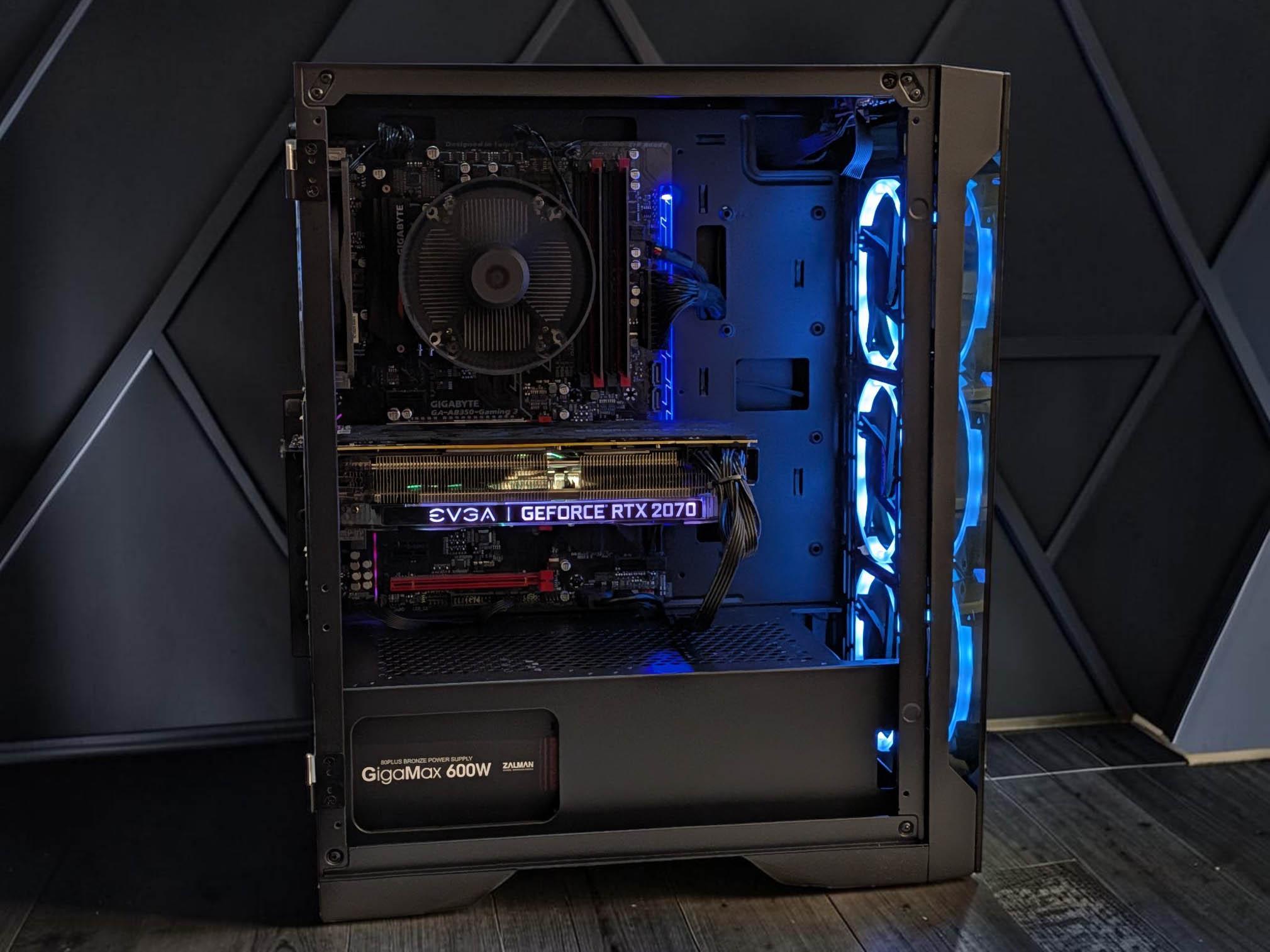 ⚡ RTX Gaming PC! GeForce RTX 2070, Ryzen 3600, 16GB DDR4 RAM, 1TB SSD, WIFI, Win 11 Pro