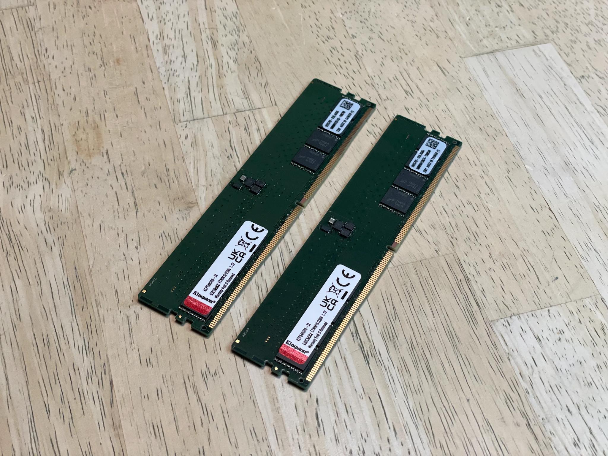 64GB DDR5 (2x32gb) 4800mhz CL40 Kingston (Green)