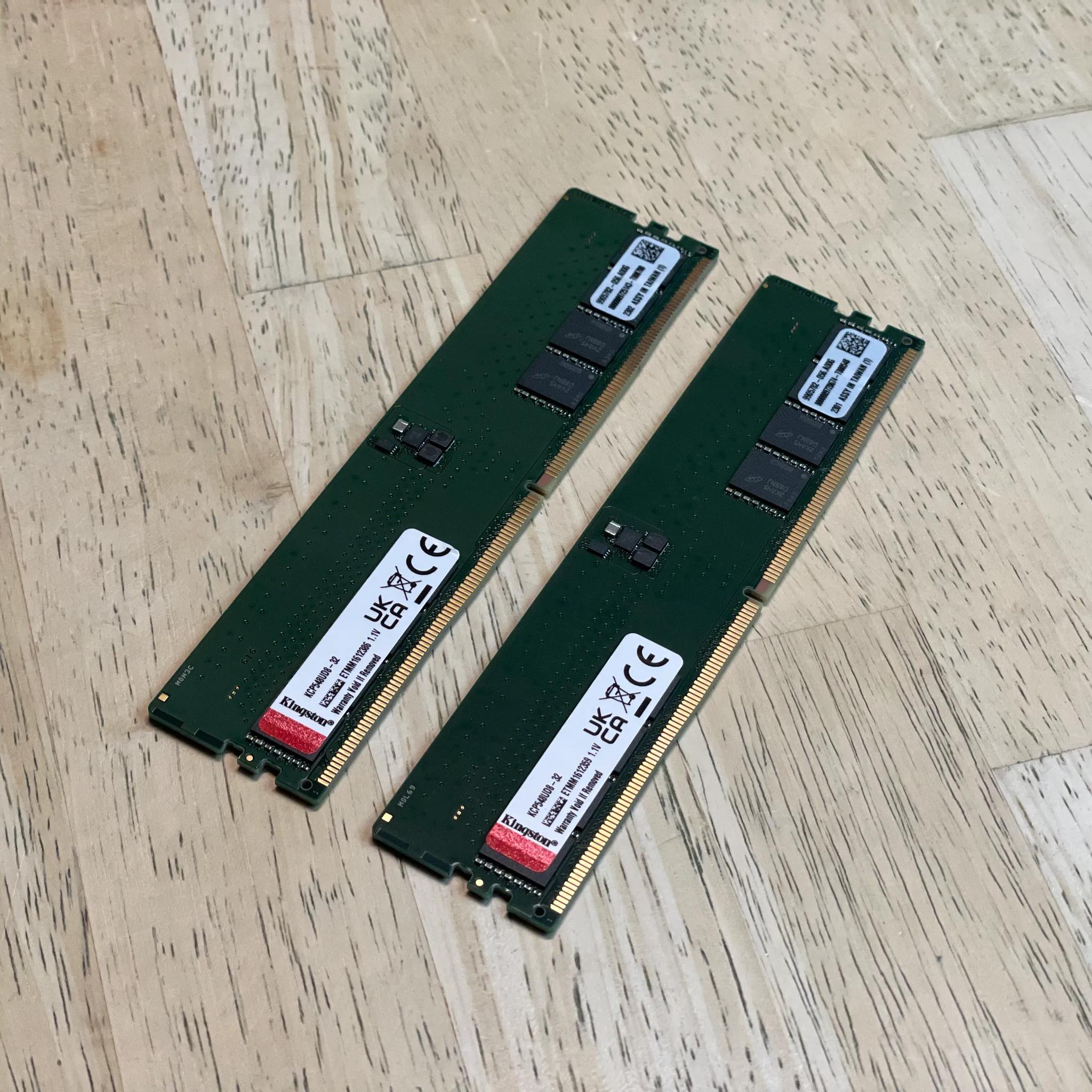 64GB DDR5 (2x32gb) 4800mhz CL40 Kingston (Green)