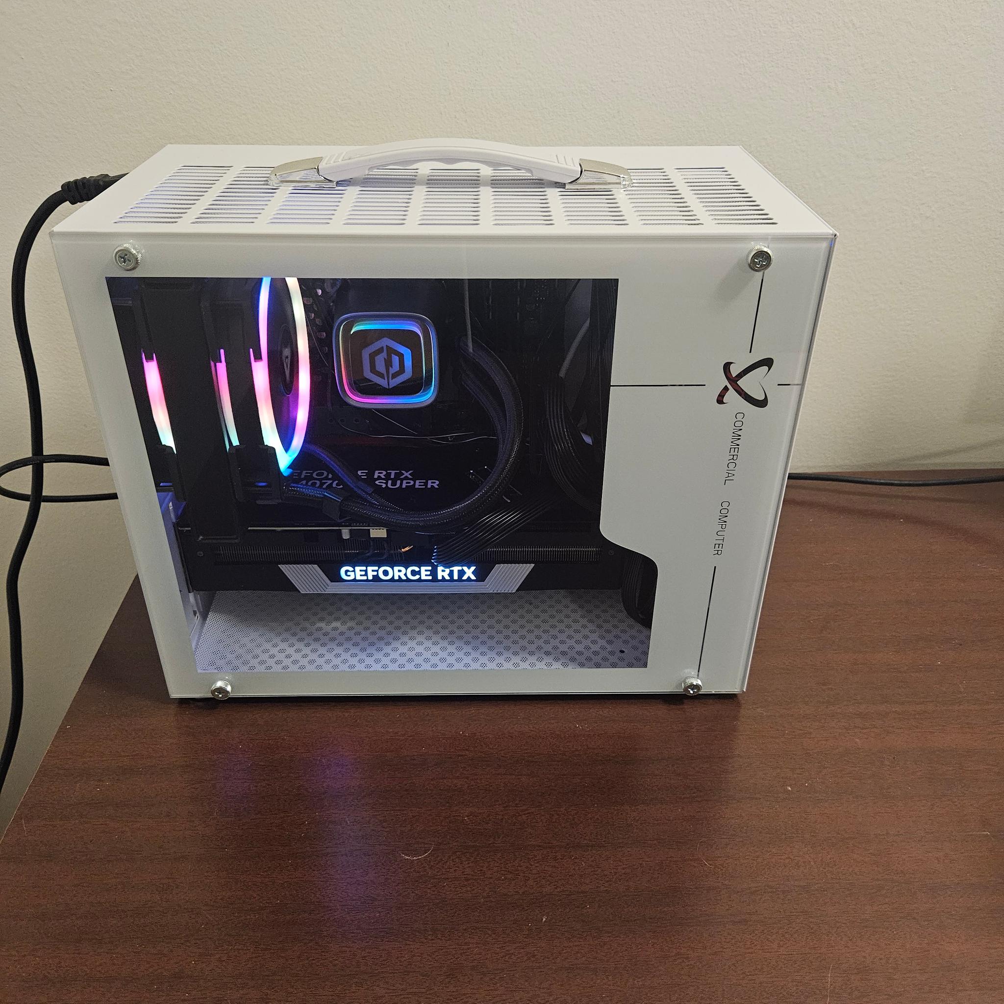 Compact 4k Gaming PC | PC RTX 4070 Ti Super | Ryzen 7 7700 | 32gb ddr5 | 2tb SSD
