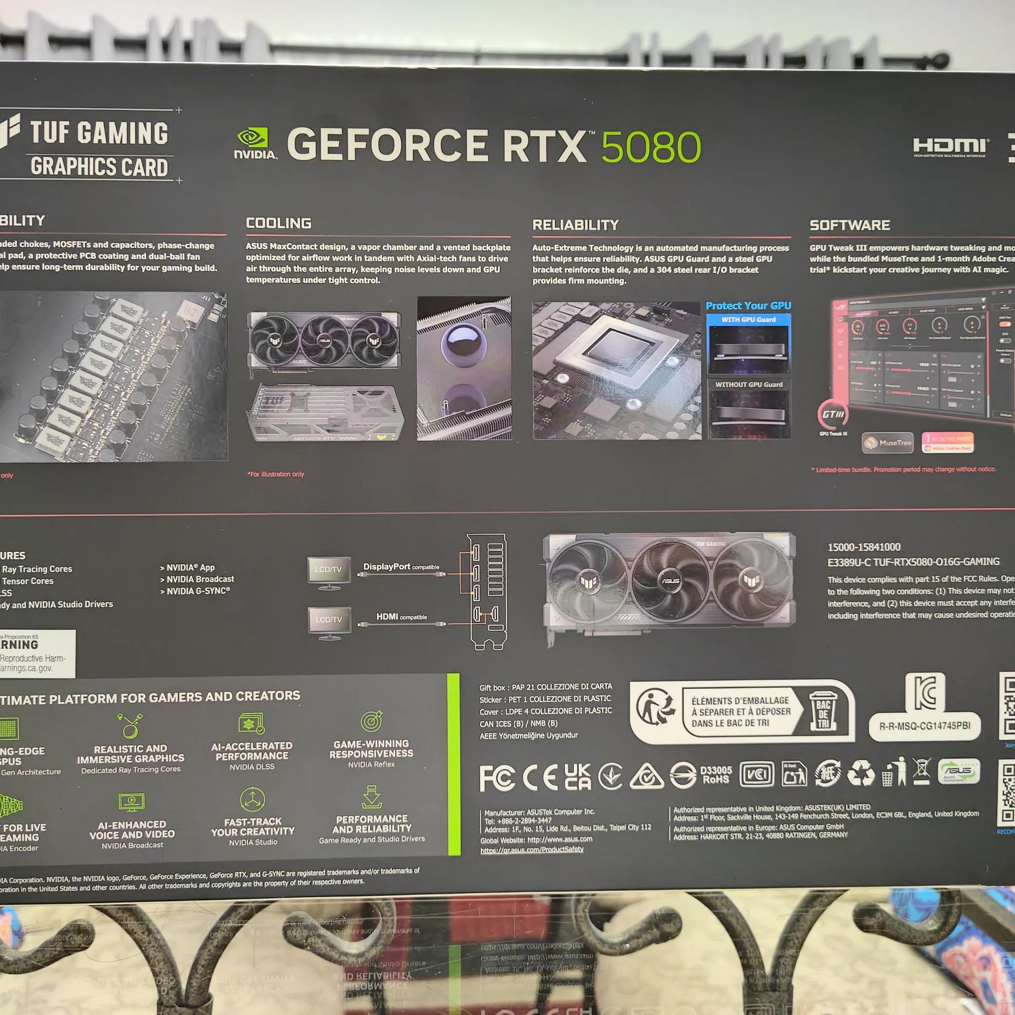 GET IT WHILE IT'S HOT! ASUS TUF GAMING GEFORCE RTX 5080