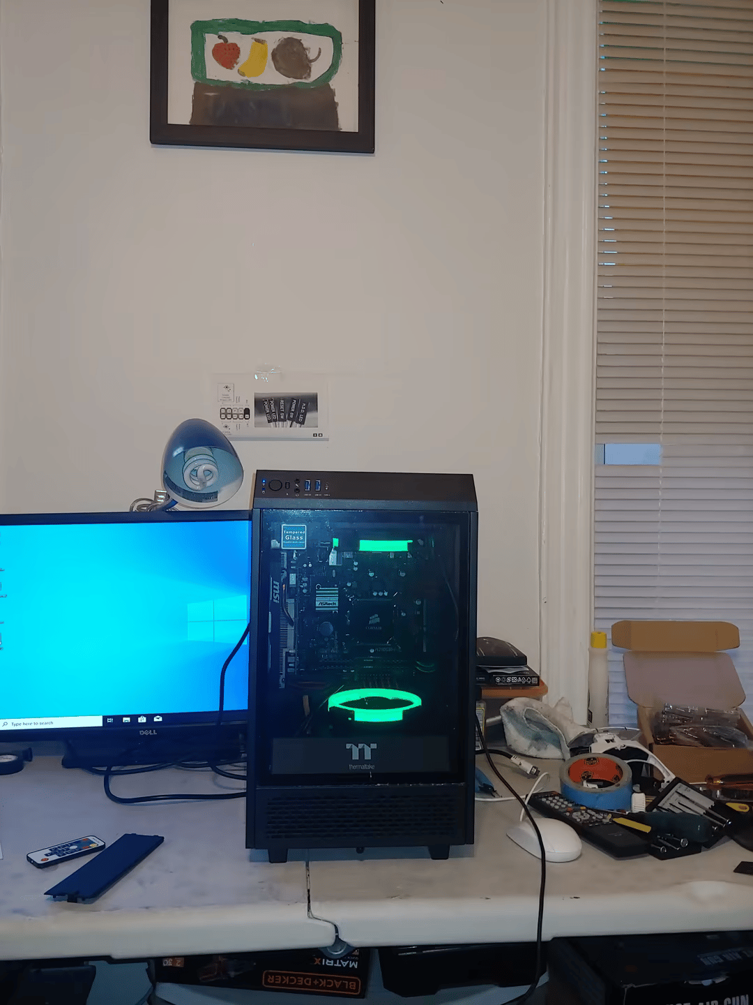 Mini ITX GTX 1650 256SSD 2TB HD Water Cooled Thermaltake Tower 100