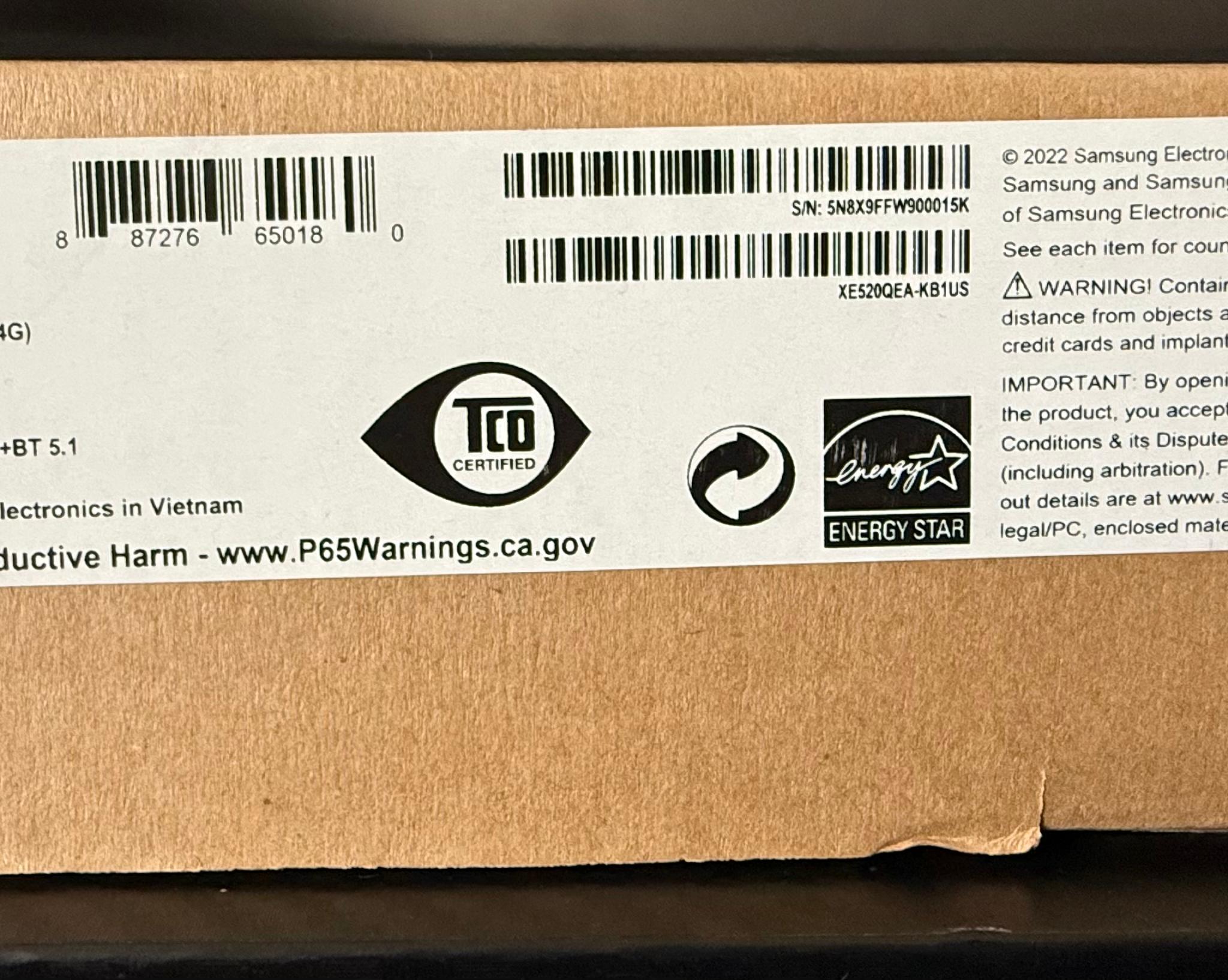 Samsung Galaxy Chromebook 2 360 ,Touchscreen 2‑in‑1 New factory Box Sealed