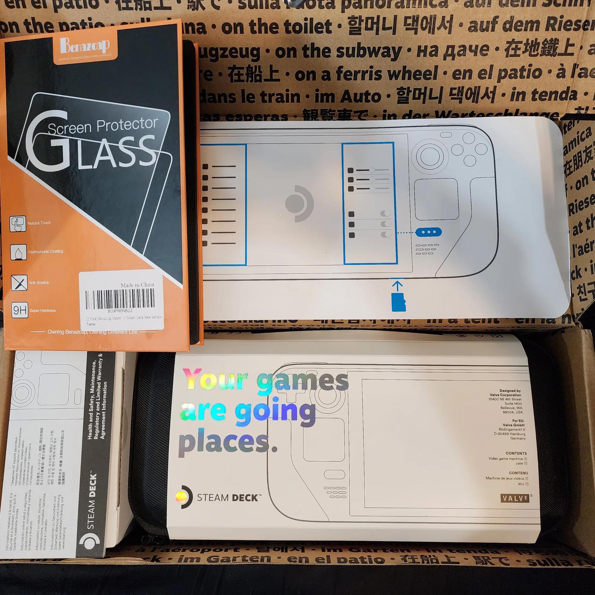 Steam Deck 500GB OLED Screen In original box.  Like New less than a hour of use.